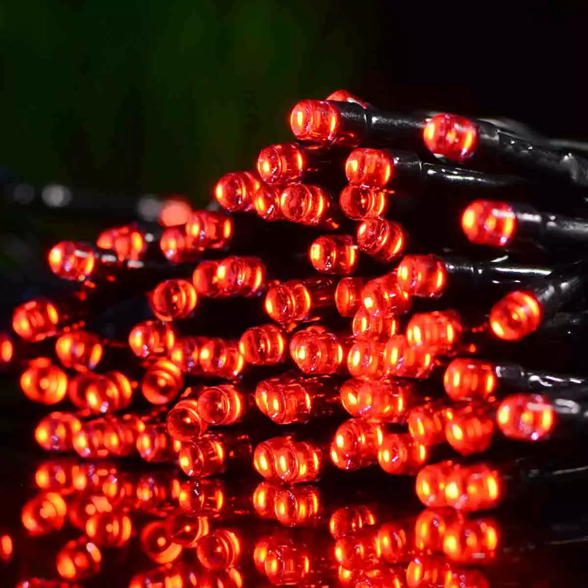 Solar String Lights Outdoor. Waterproof 39Ft 100 LED Solar Powered Fairy Lights with 8 Lighting Modes. Solar String Lights for Patio. Christmas. Party. Wedding - Red