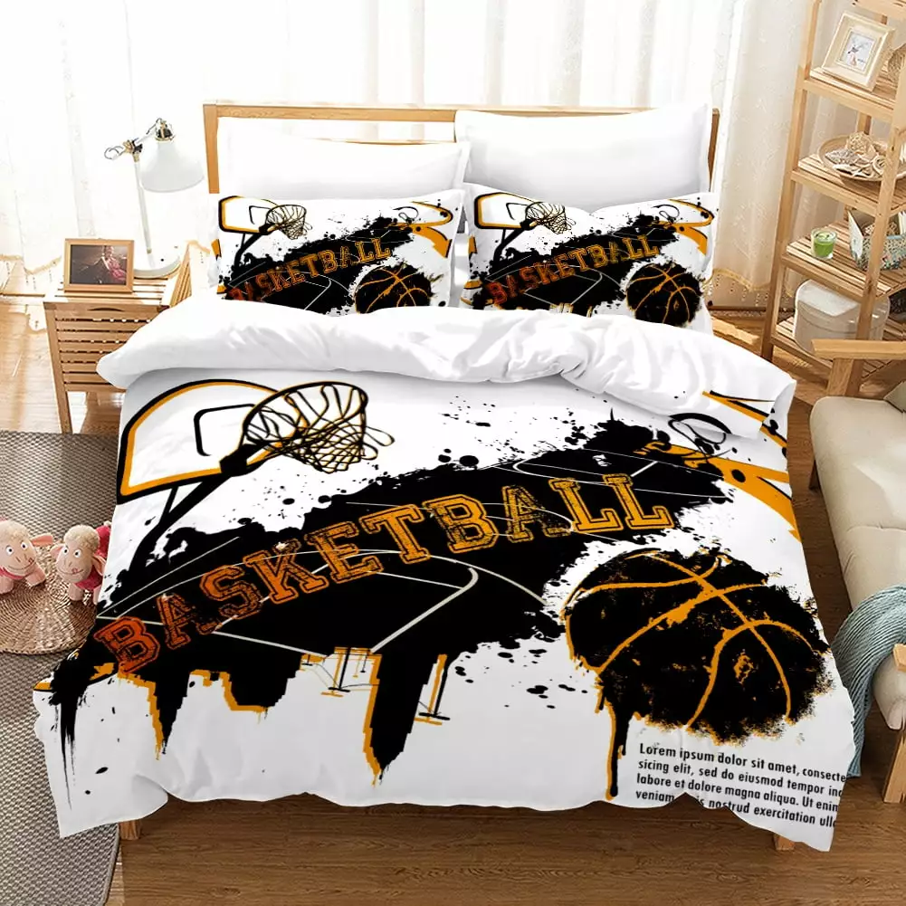 3D quilt cover for basketball fans. birthday gift for boys Digital Printing Air Conditioning Quilt. Basketball Bedding. Sports Bedroom Quilt Super Soft Warm 3D comforter sets