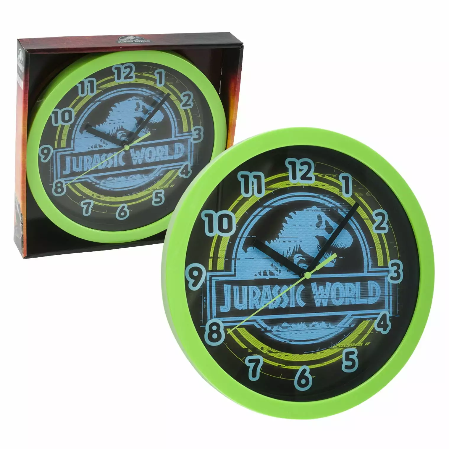 1 Pc Jurassic World Wall Clock For Kid -Battery Operated