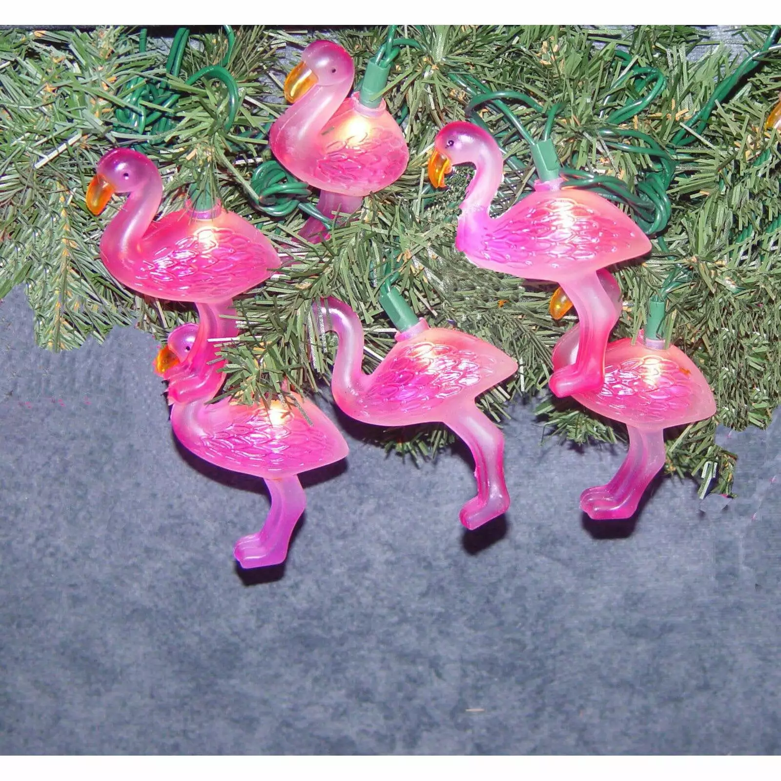 10 Bulb Flamingo Novelty Light String