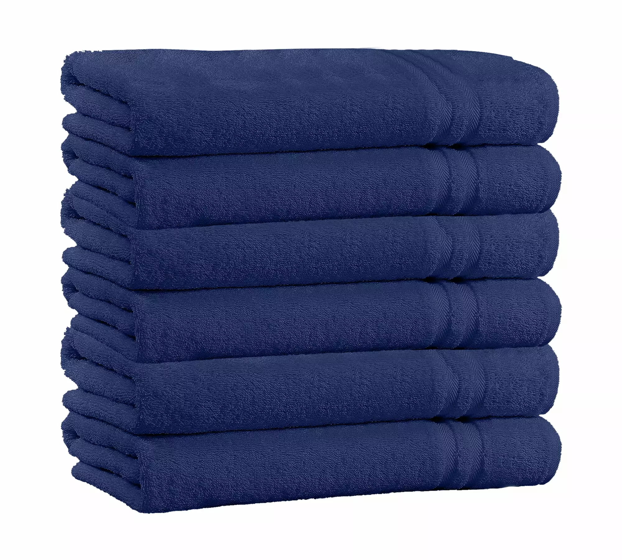 100% Cotton 4-Pack Bath Towel Sets - Extra Plush & Absorbent Navy Bath Towels - 56 x 28 (Navy)