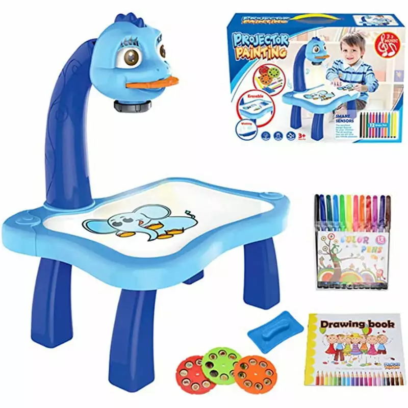 Drawing Projector Table for Kids. Trace and Draw Projector Toy with Light Child Smart Projector Sketcher Desk for Boy Girl 3-8 Years Old