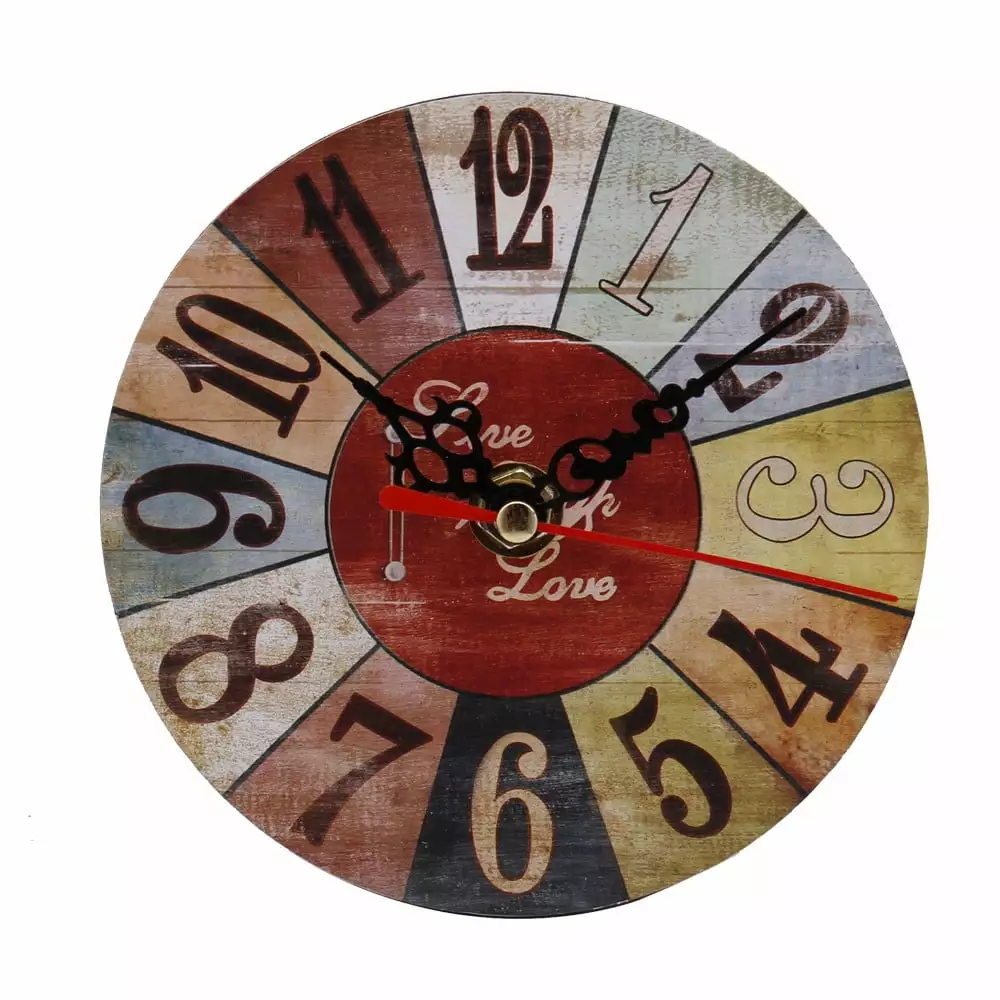 Vintage Style Antique Wood Wall Clock for Home Kitchen Office.Clearance Sales