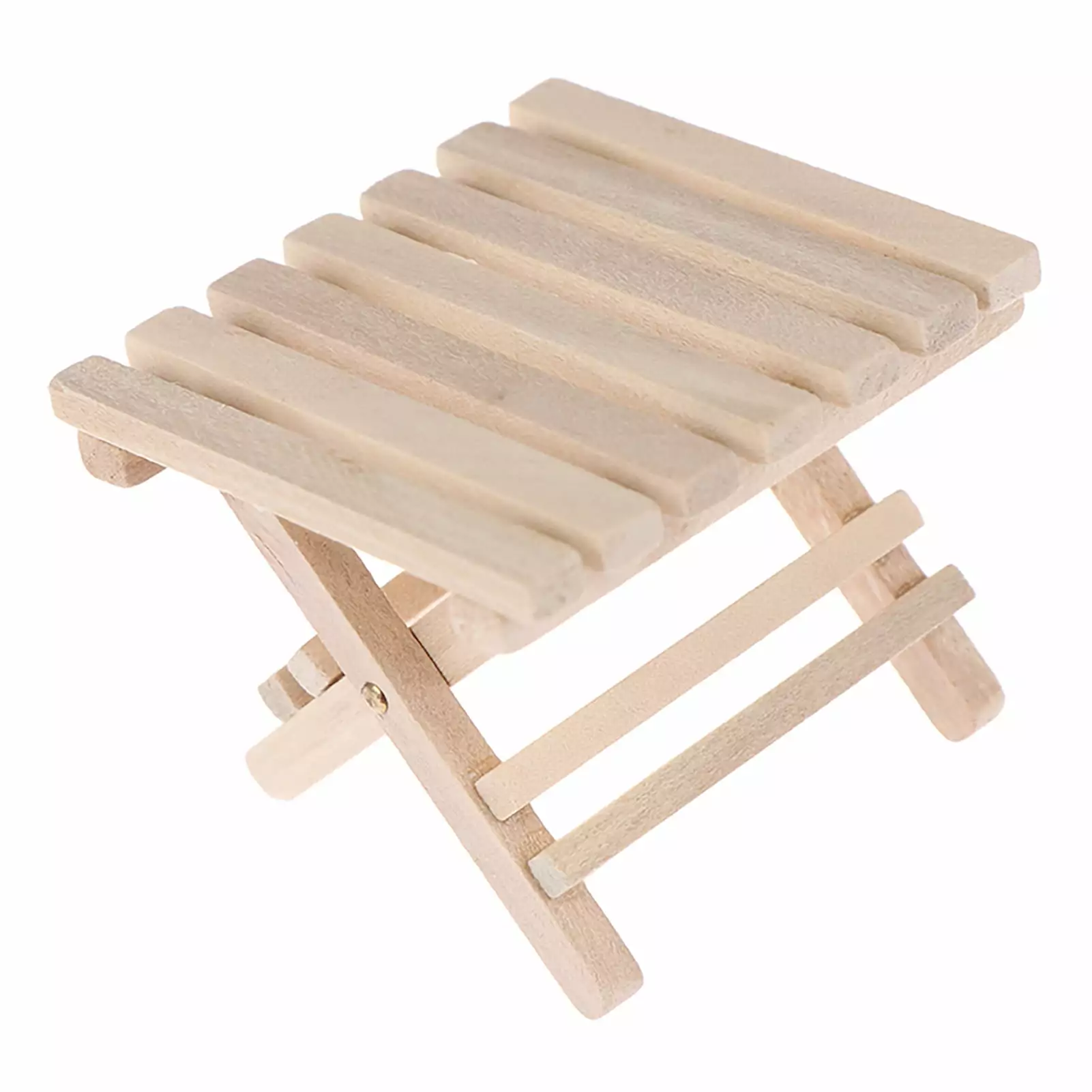 Skindy 1:12 Folding Table Handicraft: DIY Mini Furniture Beach Folding Table for Kids