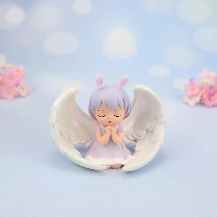 Nokiwiqis Angel Girl Decoration. Table Toy. Home Colorful Bedroom Kids Xmas Gift Small Cartoon Animal Ornament