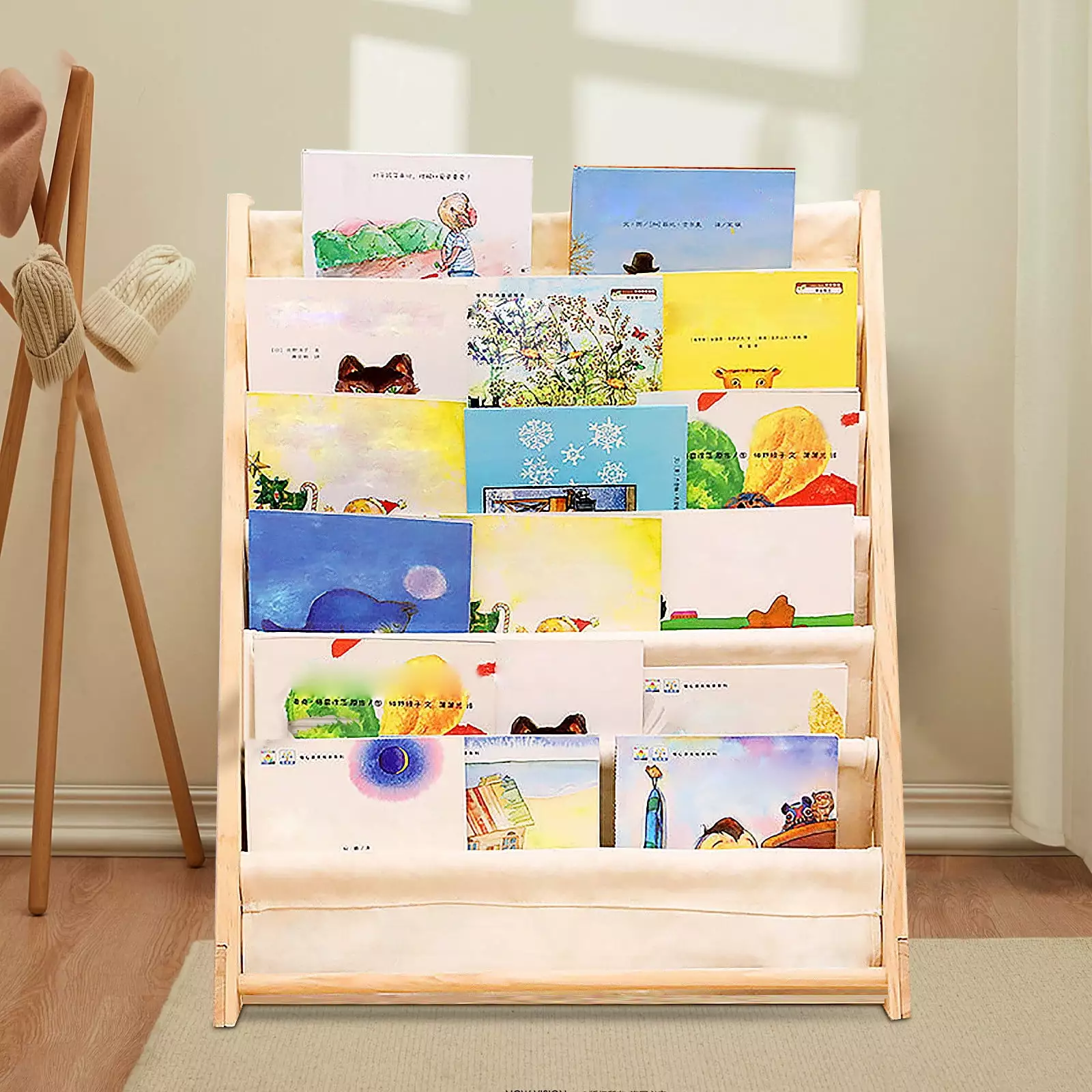 6-Layer Book Storage Display Shelf for Kids. Bookshelf for Toddlers. Book Organizer for Children. Bookshelf for the Classroom. Study Room. Nursery