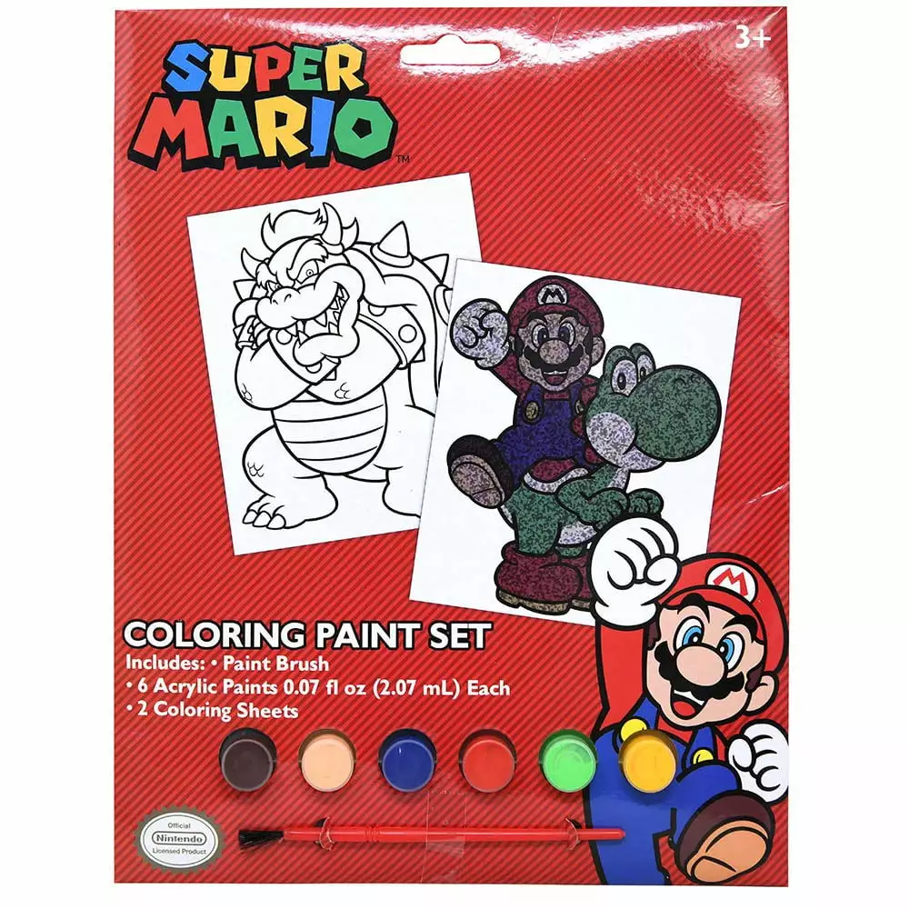 Super Mario Poster Paint Set- 2 pack