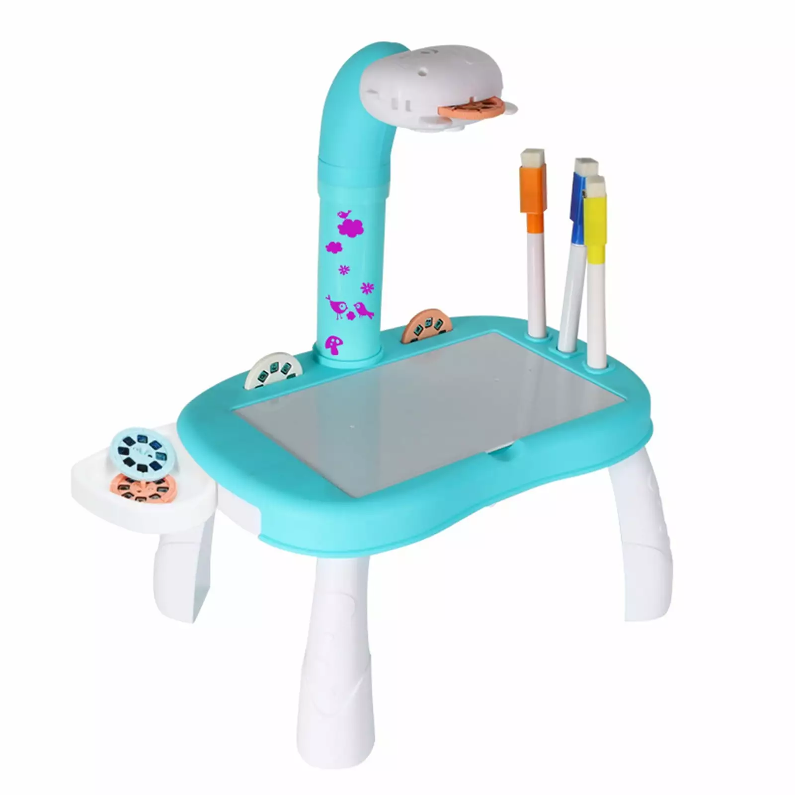 TOYFUNNY Child Smart Projector Desk with Light & Music Learning Painting Machine Toy 5Ml