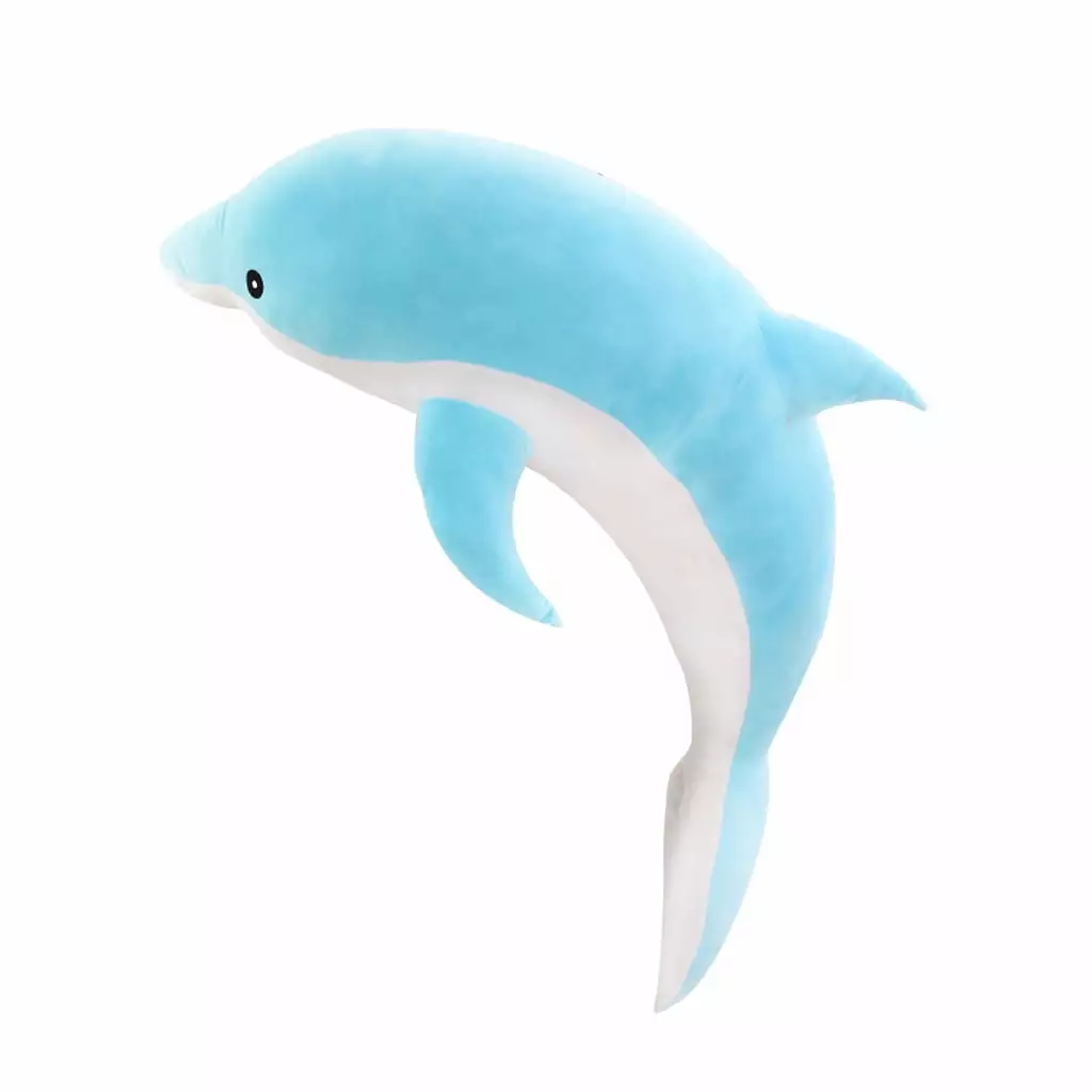 Sorrowso 30-100cm Kawaii Soft Dolphin for Creative Stuffed PP Cotton Animal Nap Pillow Children Birthday Gift Home Furnishings Sofa Car Cushion