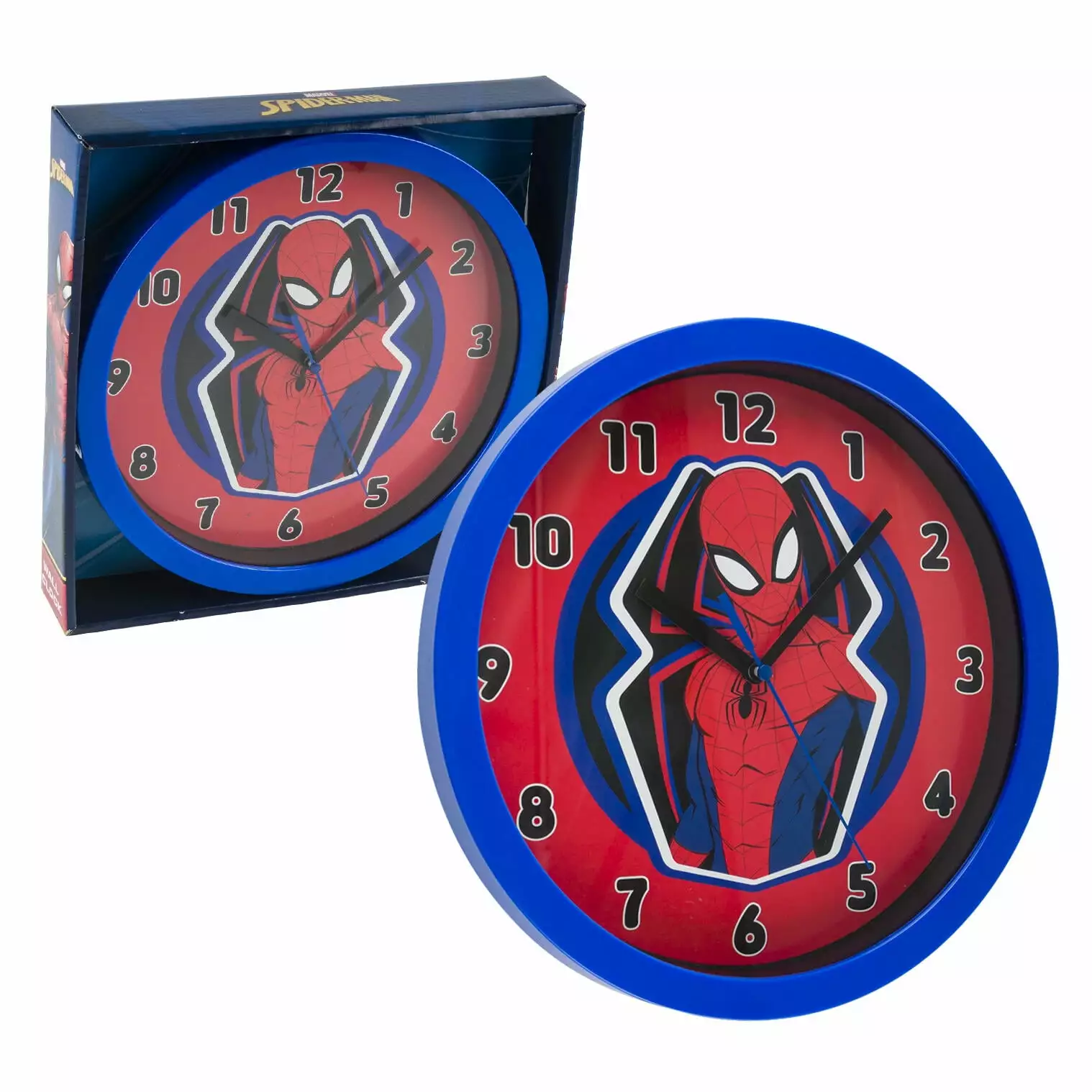 1 Pc Red Marvel Spiderman Wall Clock For Kid -Battery Operated