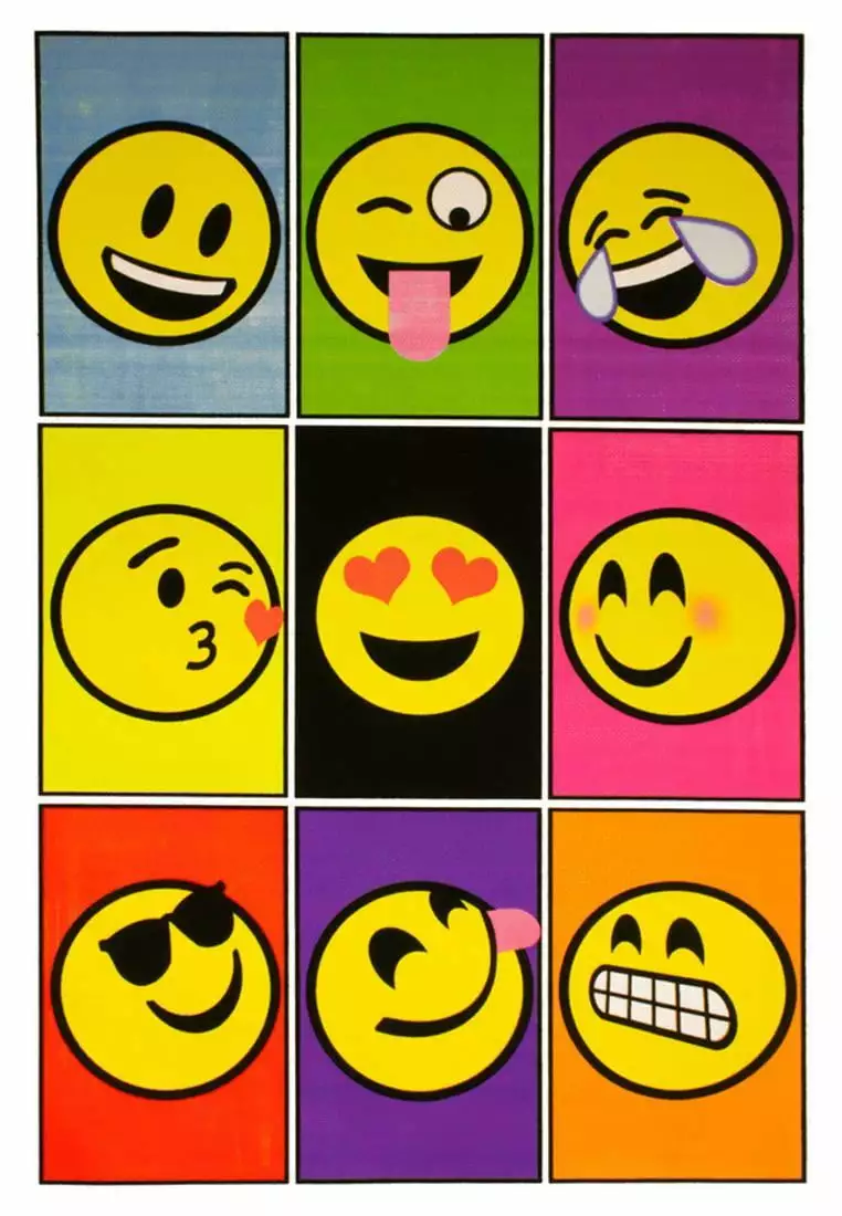 Emoji Nine Blacklight Poster Blacklight Poster - 23x35