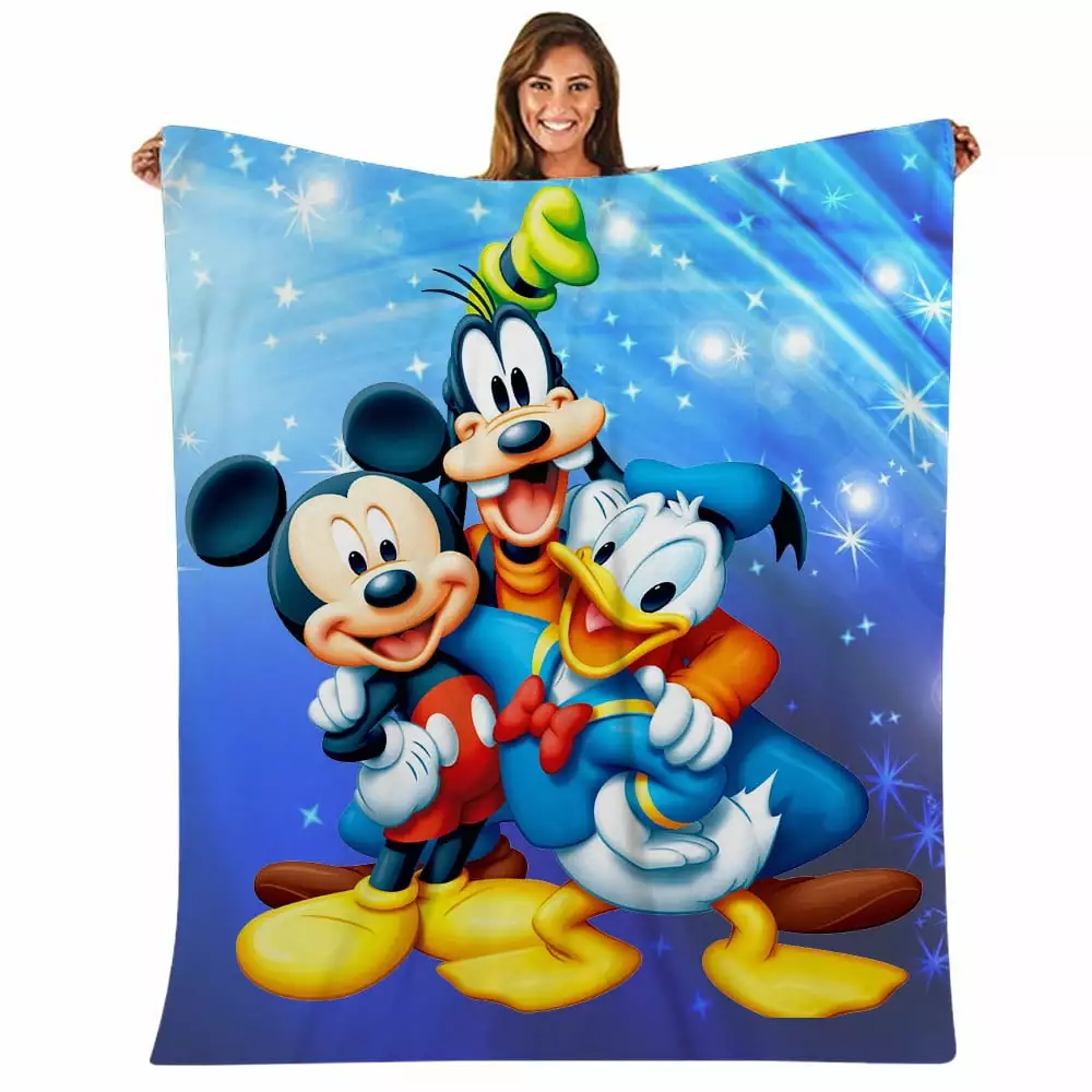 Donald Duck Print Flannel Throw Blankets Practical Beds Sofa Summer Bed Throw Cover Plush for Kids Christmas Blanket Gifts (59x79inch)