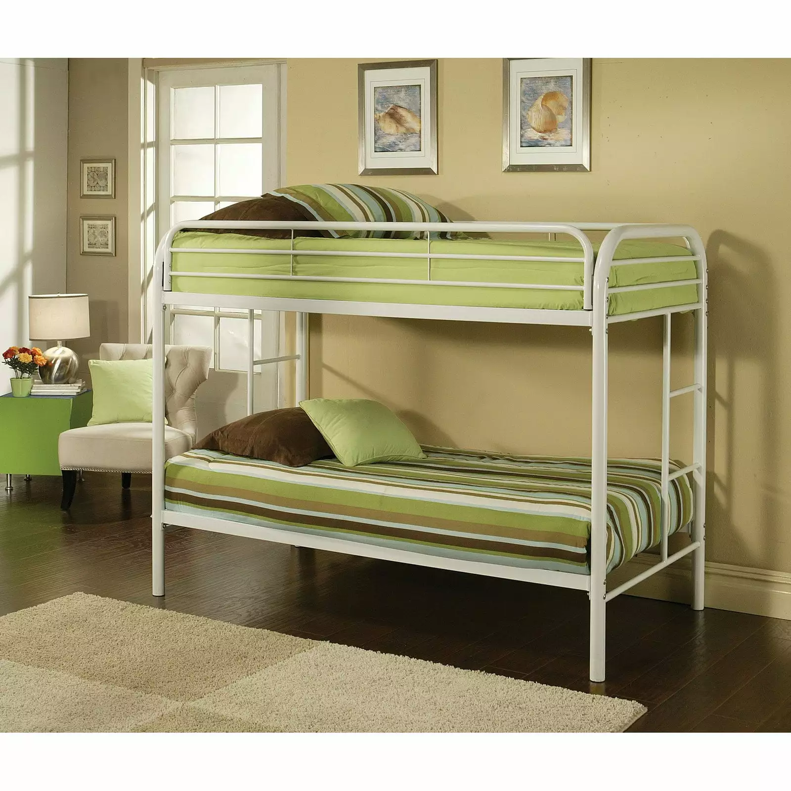 ACME Furniture Thomas Twin Bunk Bed in White