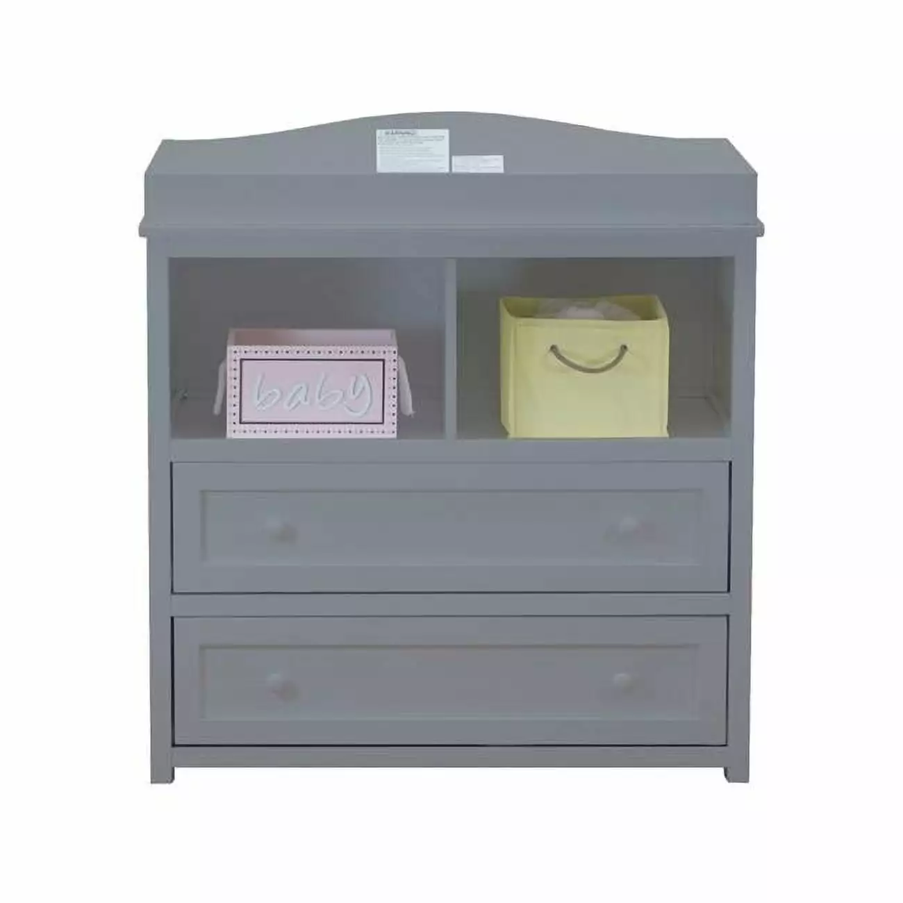 AFG Baby Furniture Leila 2-Drawer Changing Table. Gray