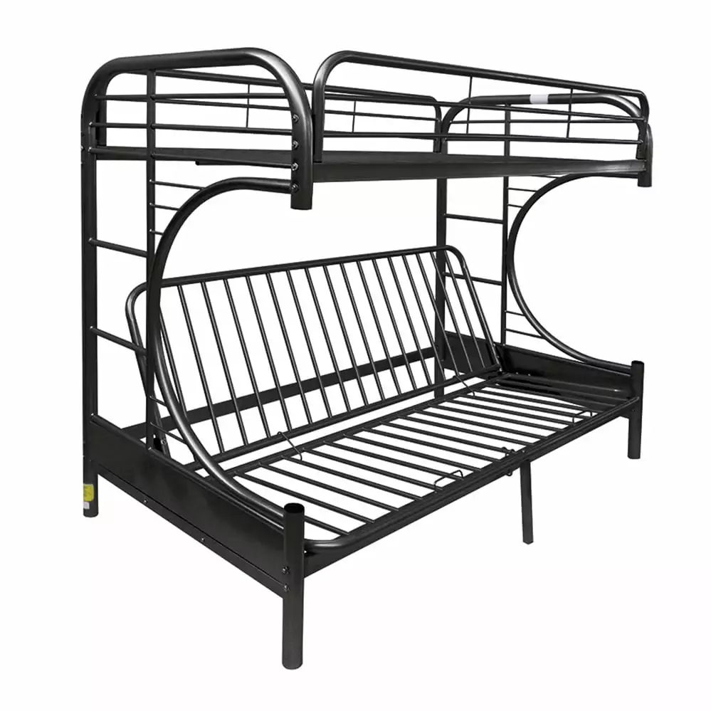 Acme Furniture Eclipse Twin over Full Futon Bunk Bed. Black