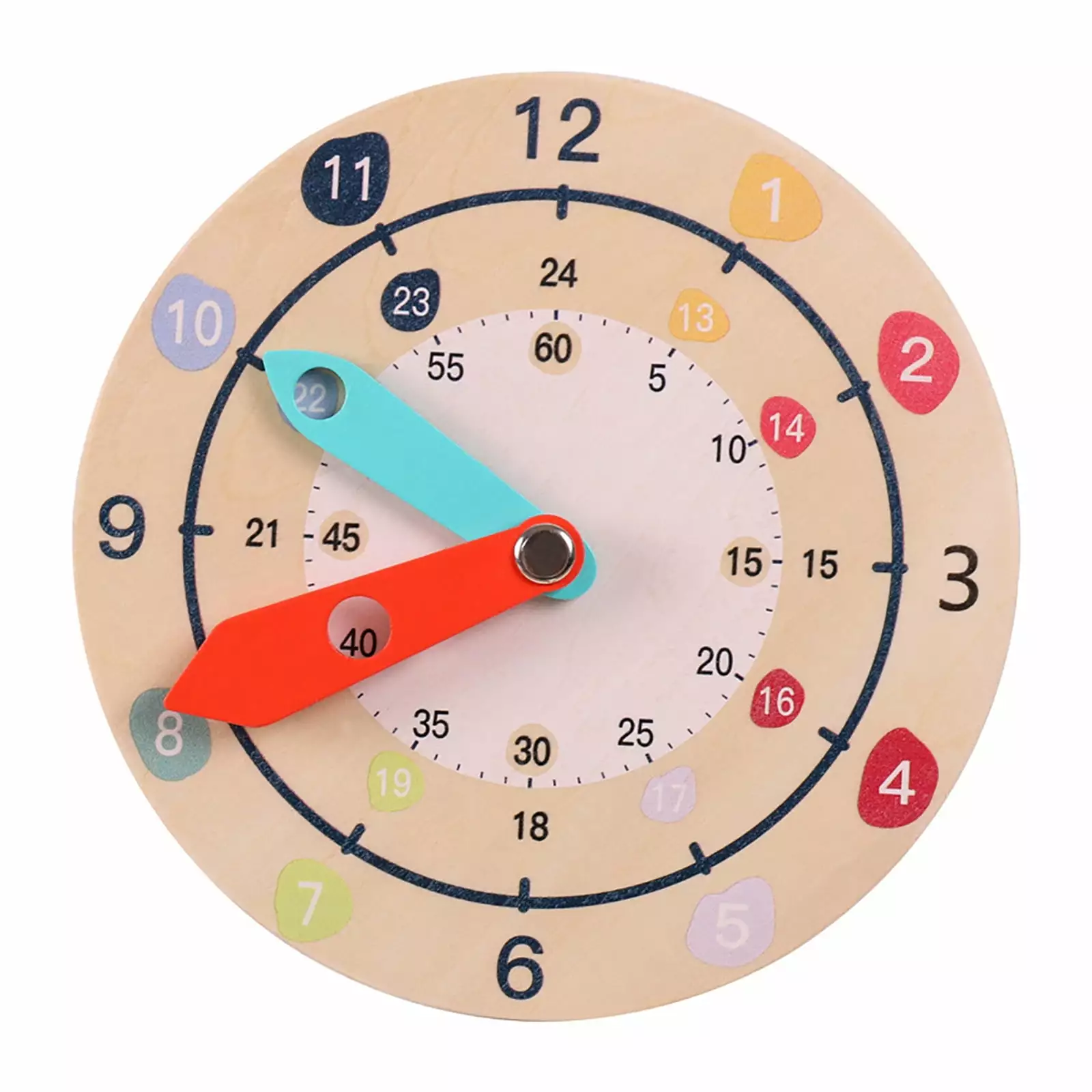 Activities for Toddlers 1-3 Educational Wood Number studying Clock Teaching Time Clock Toys Wooden Clock Toys