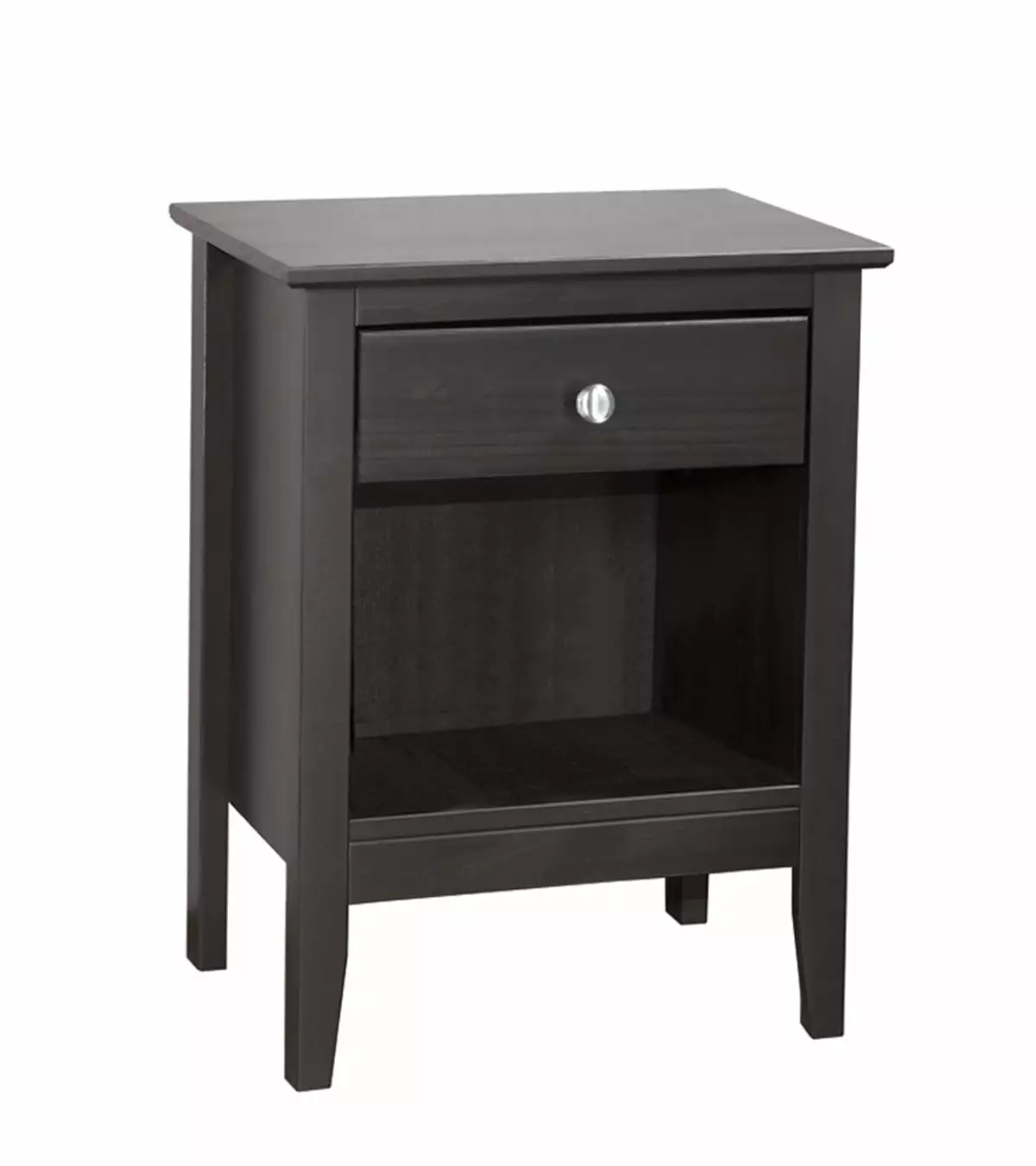 Adeptus Solid Wood Easy Pieces Single Drawer End Table/Nightstand with Cubby