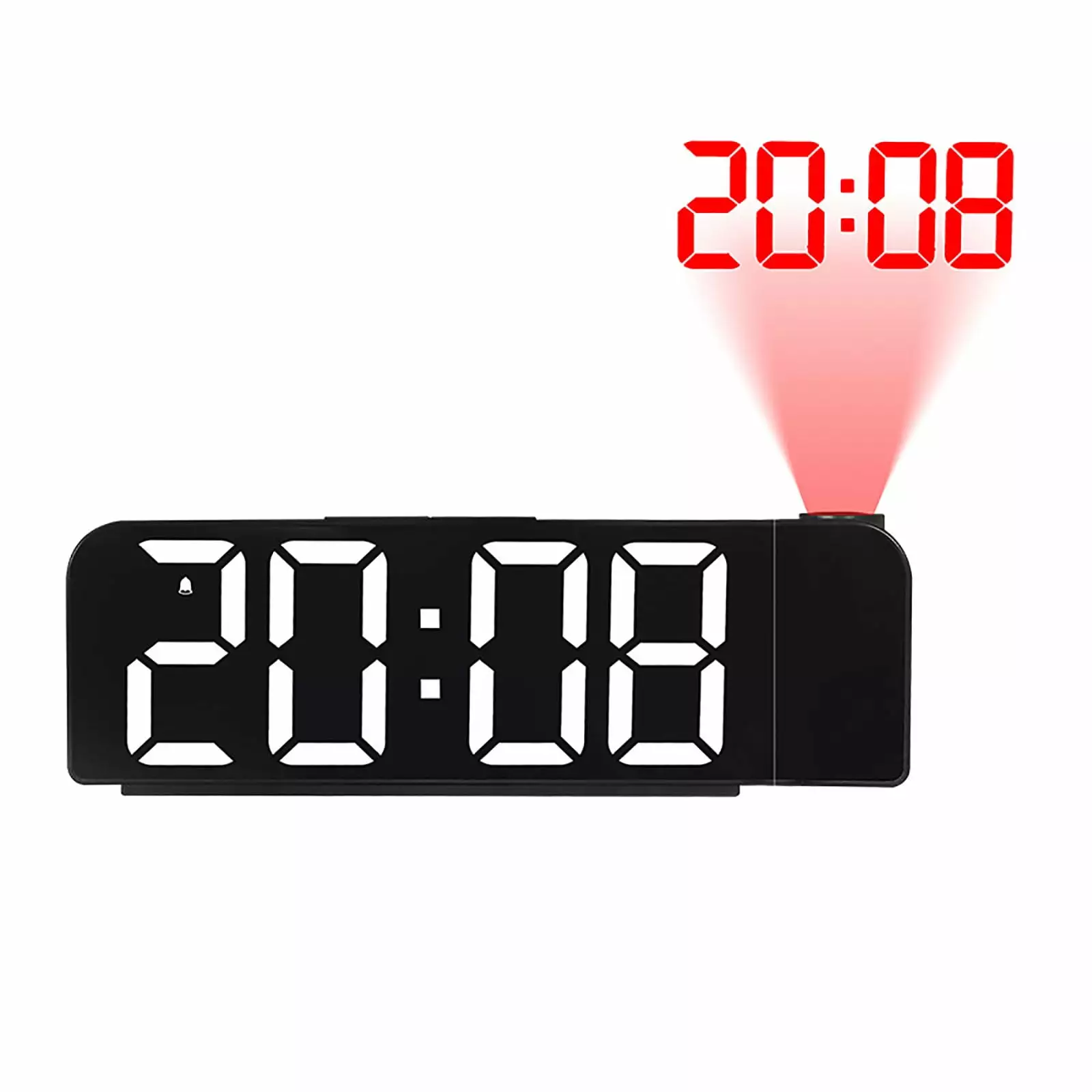 Alarm Clock.Summer Savings Clearance Byikun Back-to-School Projection Digital Alarm Clock For Bedroom Colorful LED Alarm Clock For Bedrooms With 12/24H Snooze Mirror LED Alarm Clock