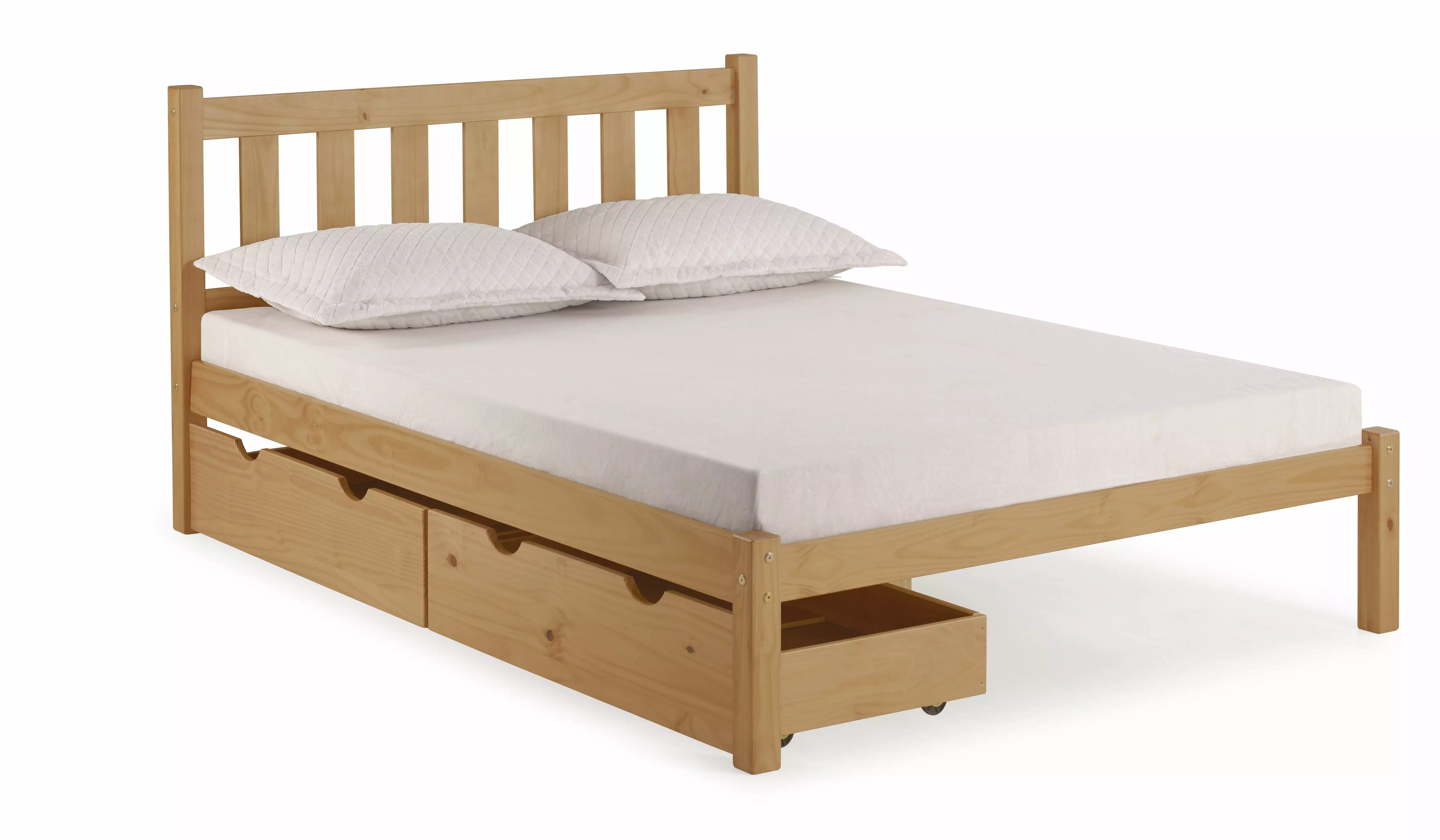 Alaterre Poppy Full Bed with Storage Drawers. Cinnamon