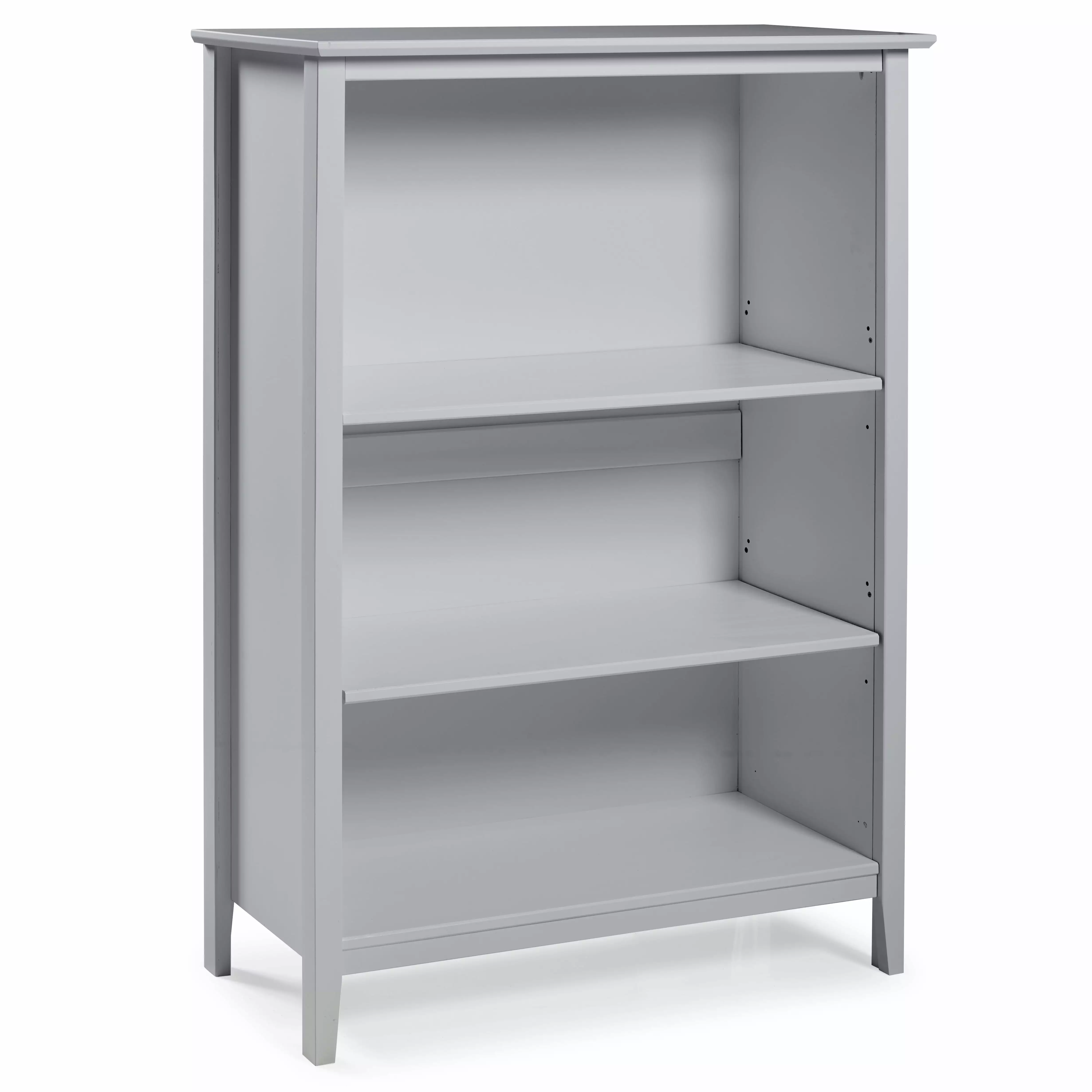 Alaterre Simplicity Kids Tall 3-Shelf Bookcase. Dove Gray