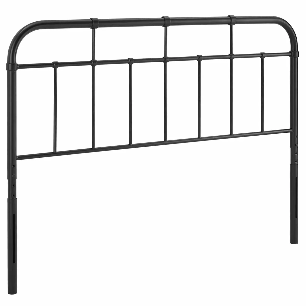 Modway Alessia Modern Powder Coated Iron Twin Headboard in Black