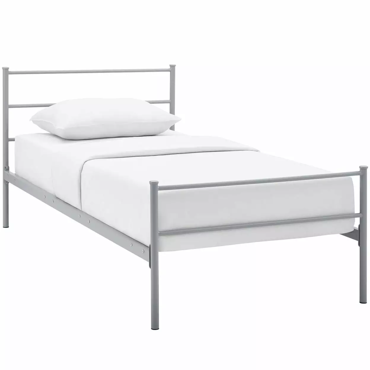 Alina Twin Platform Bed Frame Gray