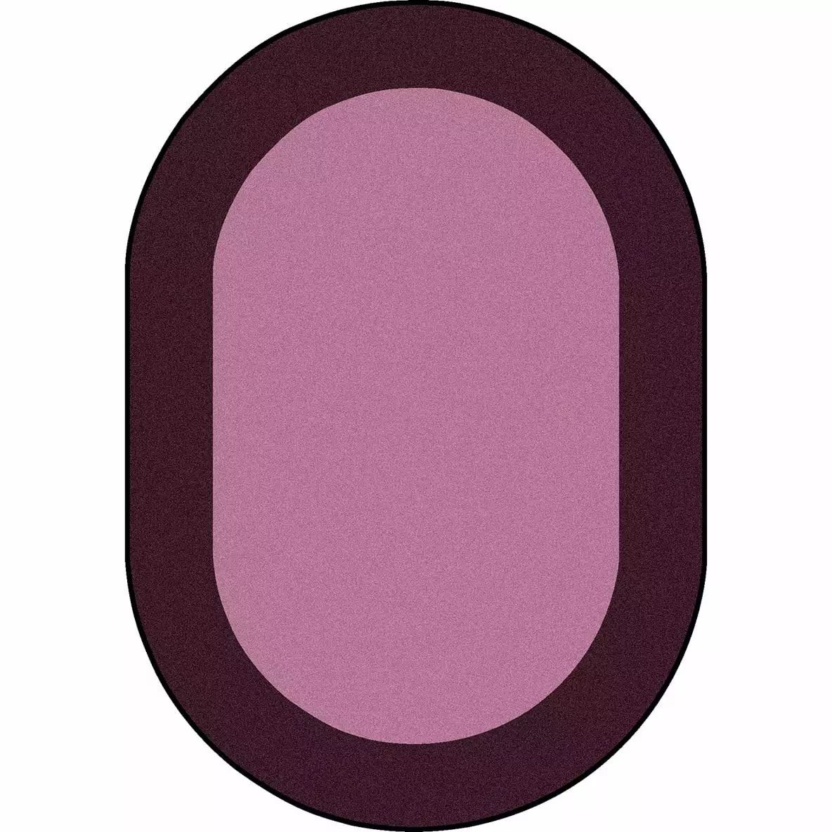 All Around 5'4 x 7'8 Oval area rug in color Purple