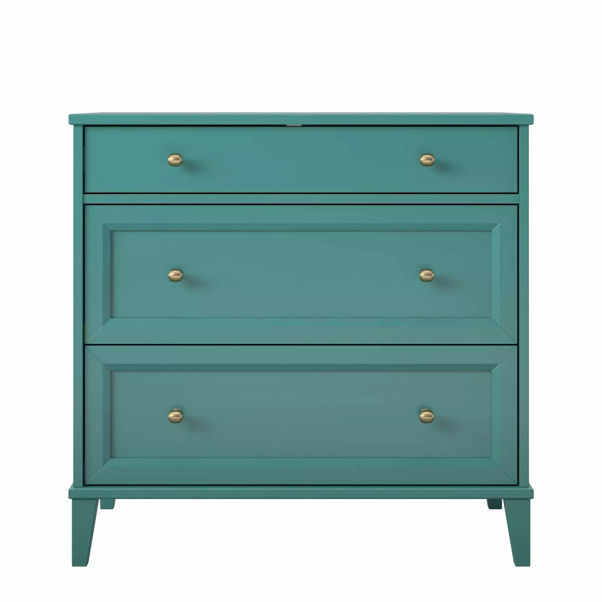 Ameriwood Home Monticello 2 Drawer Dresser w/ Pull-out Desk. Emerald Green