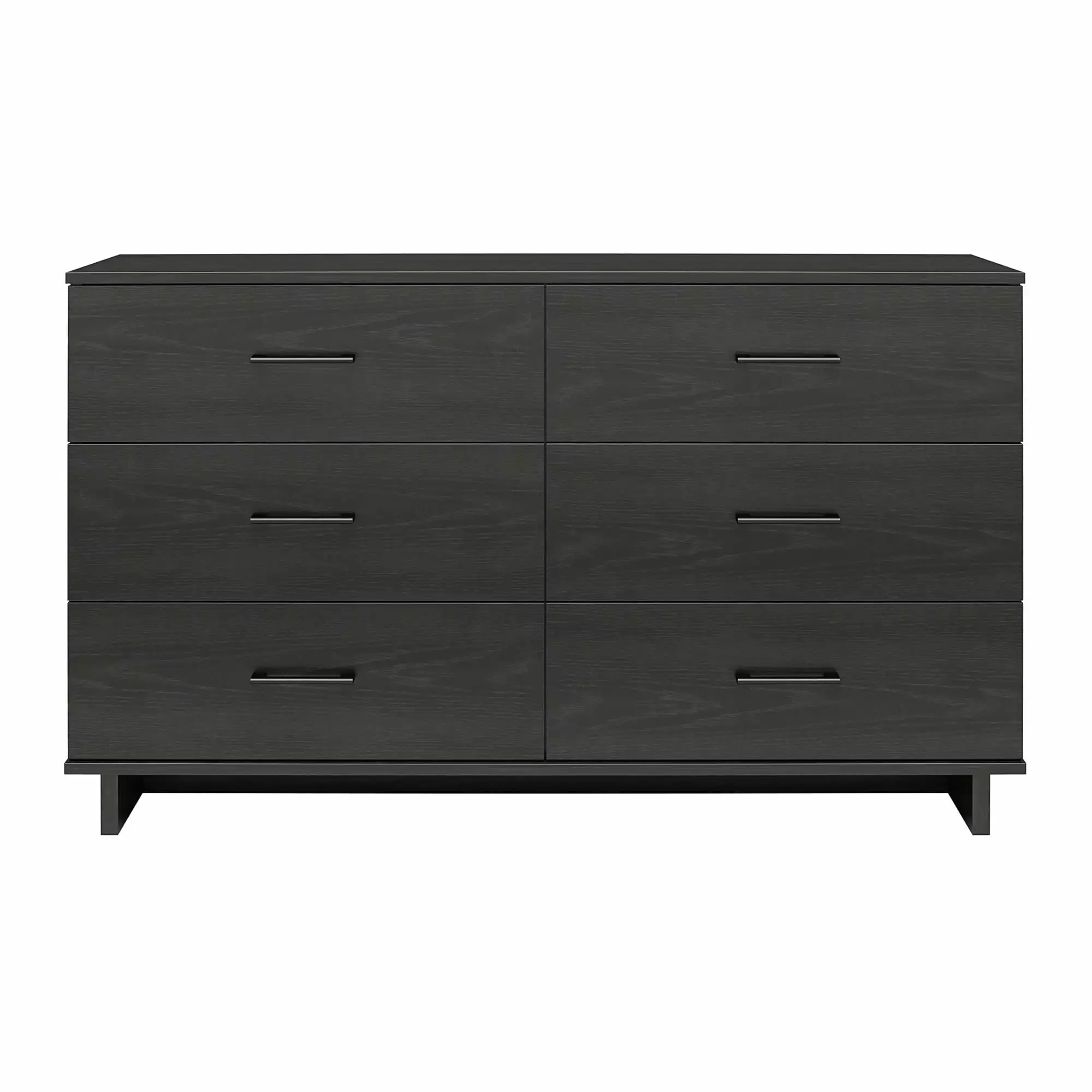 Ameriwood Home Southlander 6 Drawer Wide Dresser. Black Oak