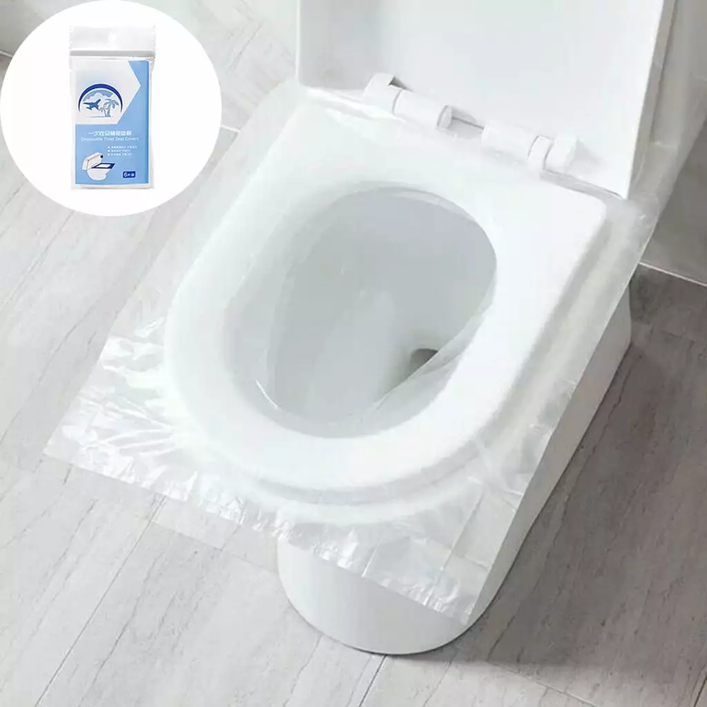 Apmemiss Bathroom Decor Clearance Toilet Disposable Sticker Toilet Seat Cover Business Travel Stool 6PCS Farmhouse Decor Clearance