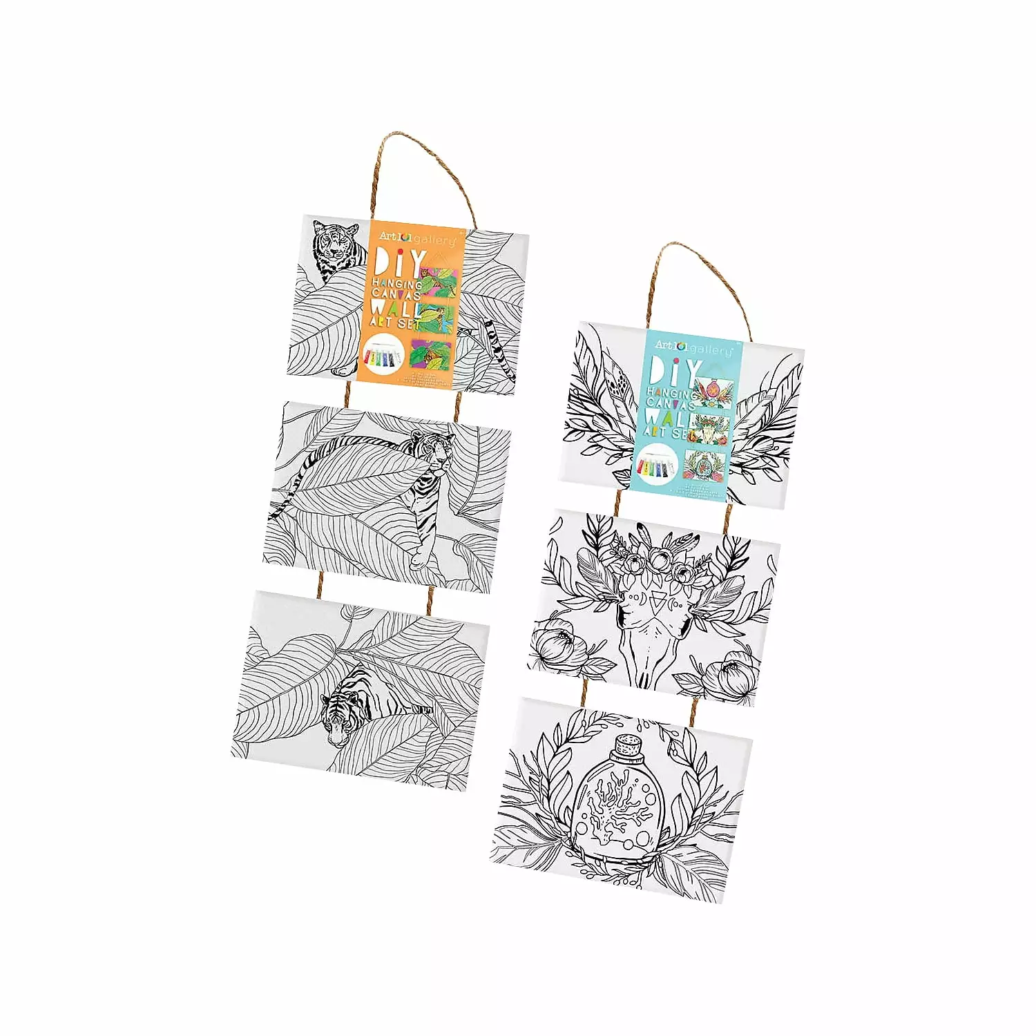 Art 101 DIY Hanging Canvas Art Set 2-Pack