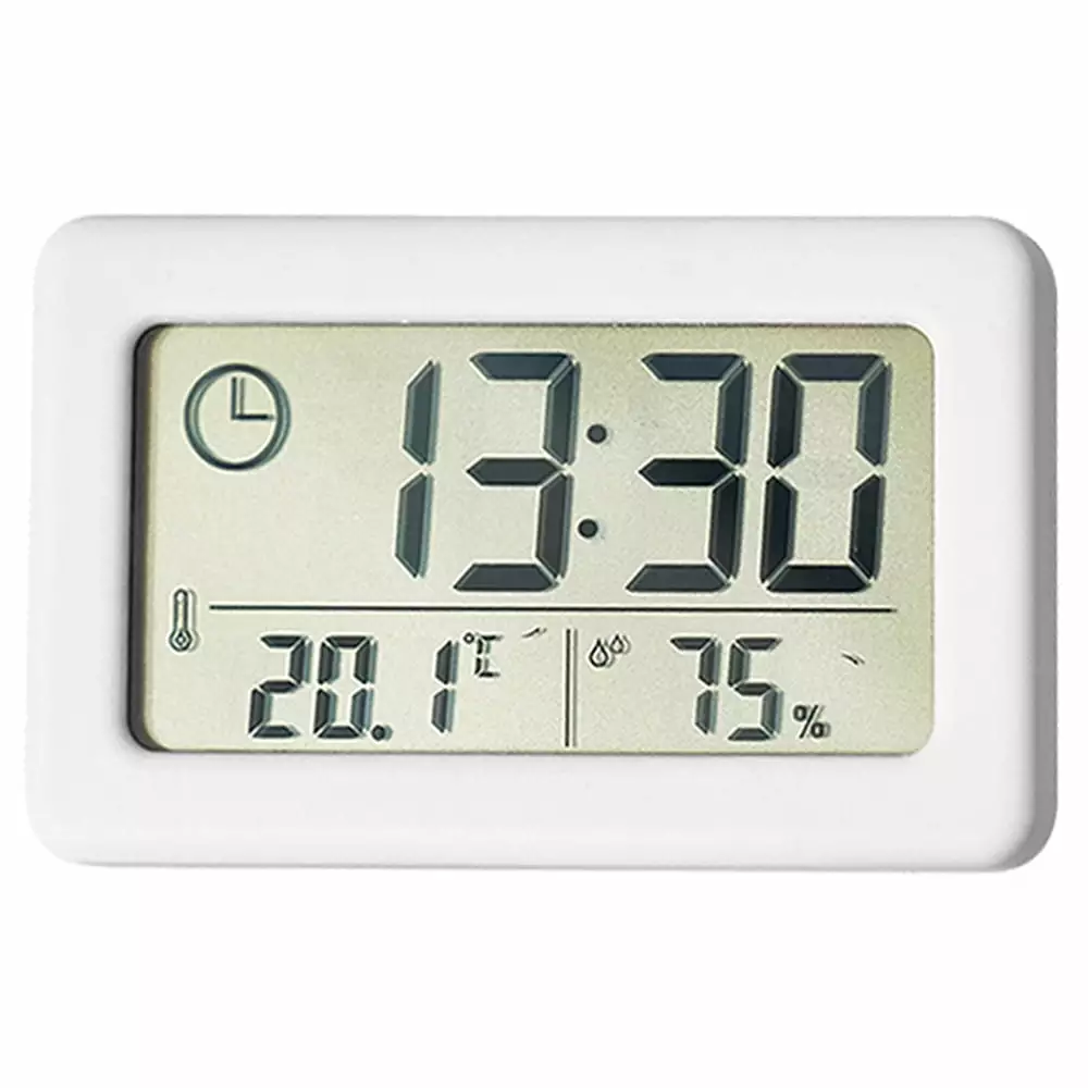 Atomic Clock with Outdoor and Indoor Temperature - Self-Setting Alarm Day Digital Clock Large Dispaly. Operated Wall Clocks or Desk Clocks for Bedroom.Livingroom.Office.