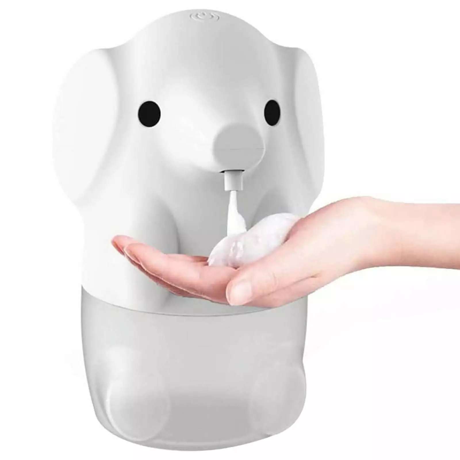 Automatic Soap Dispenser. Kids Foaming Soap Dispenser Touchless Rechargeable. Cute Animal Touchless Dispenser (White)