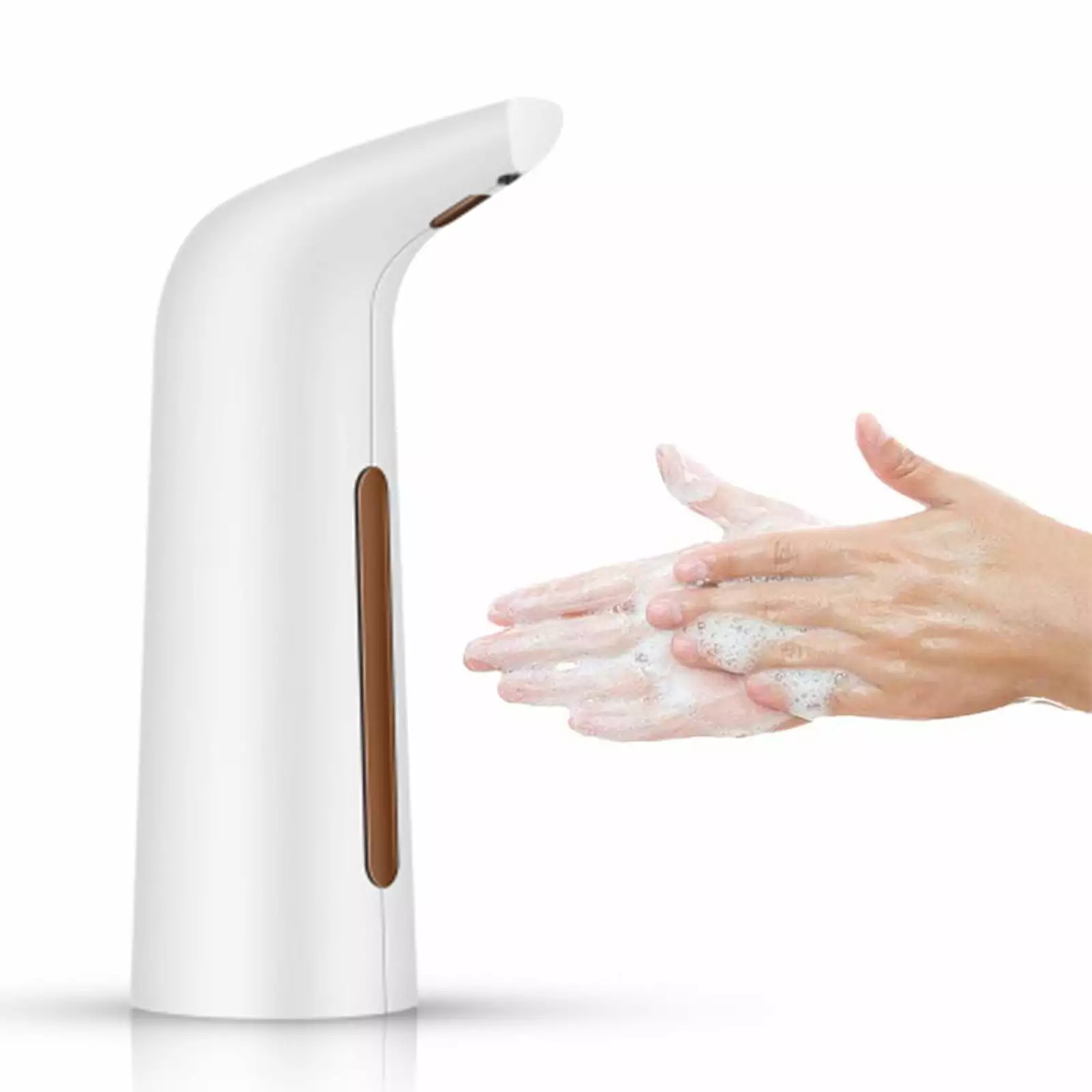 Automatic Soap Dispenser Touchless Sensor Hands Free Soap Dispenser Battery Operated Soap Dispenser 400ml Pump Electronic Drippy Liquid Soap Dispensers for Kitchen Bathroom