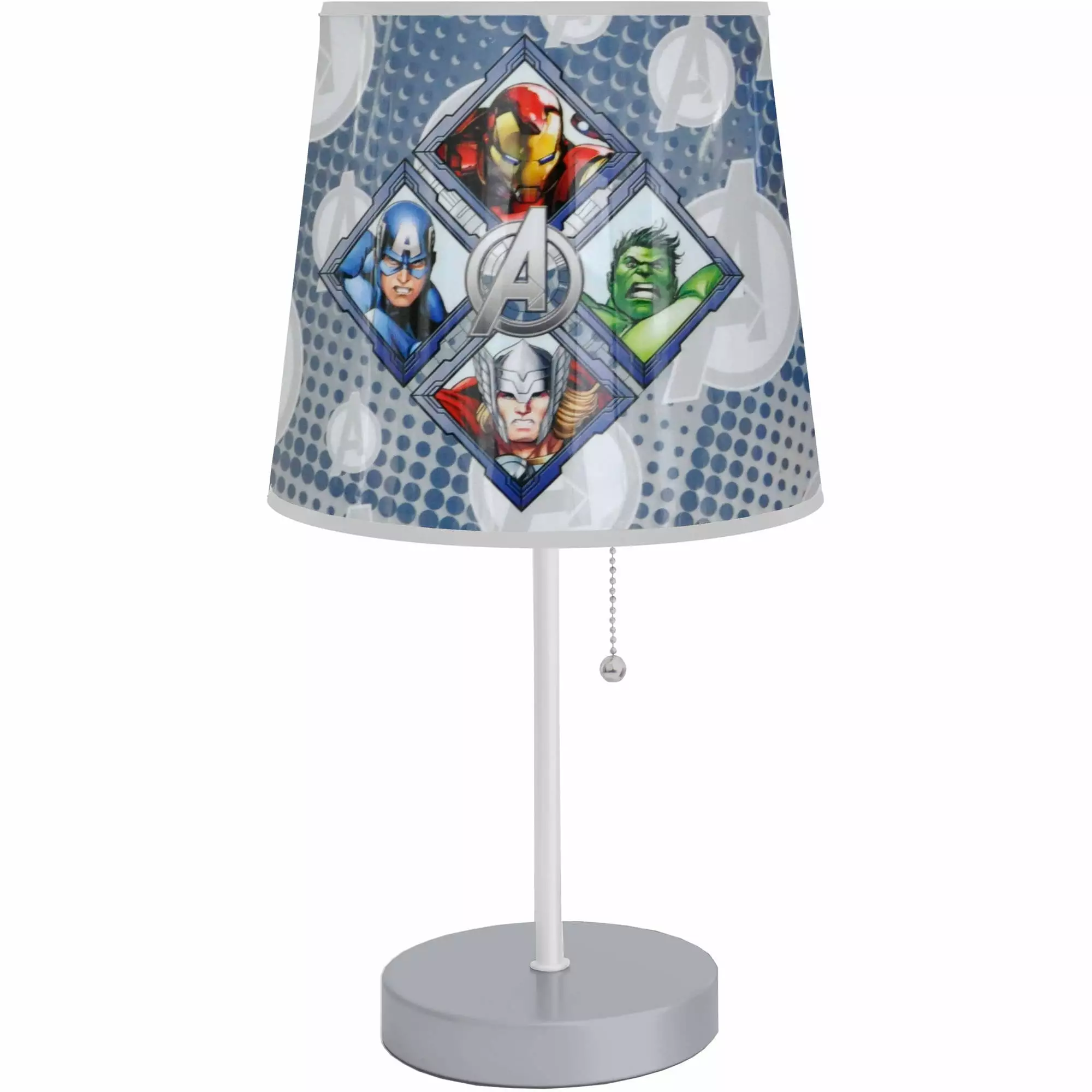 Avengers Kids Room Stick Table Lamp. Plug in. Marvel