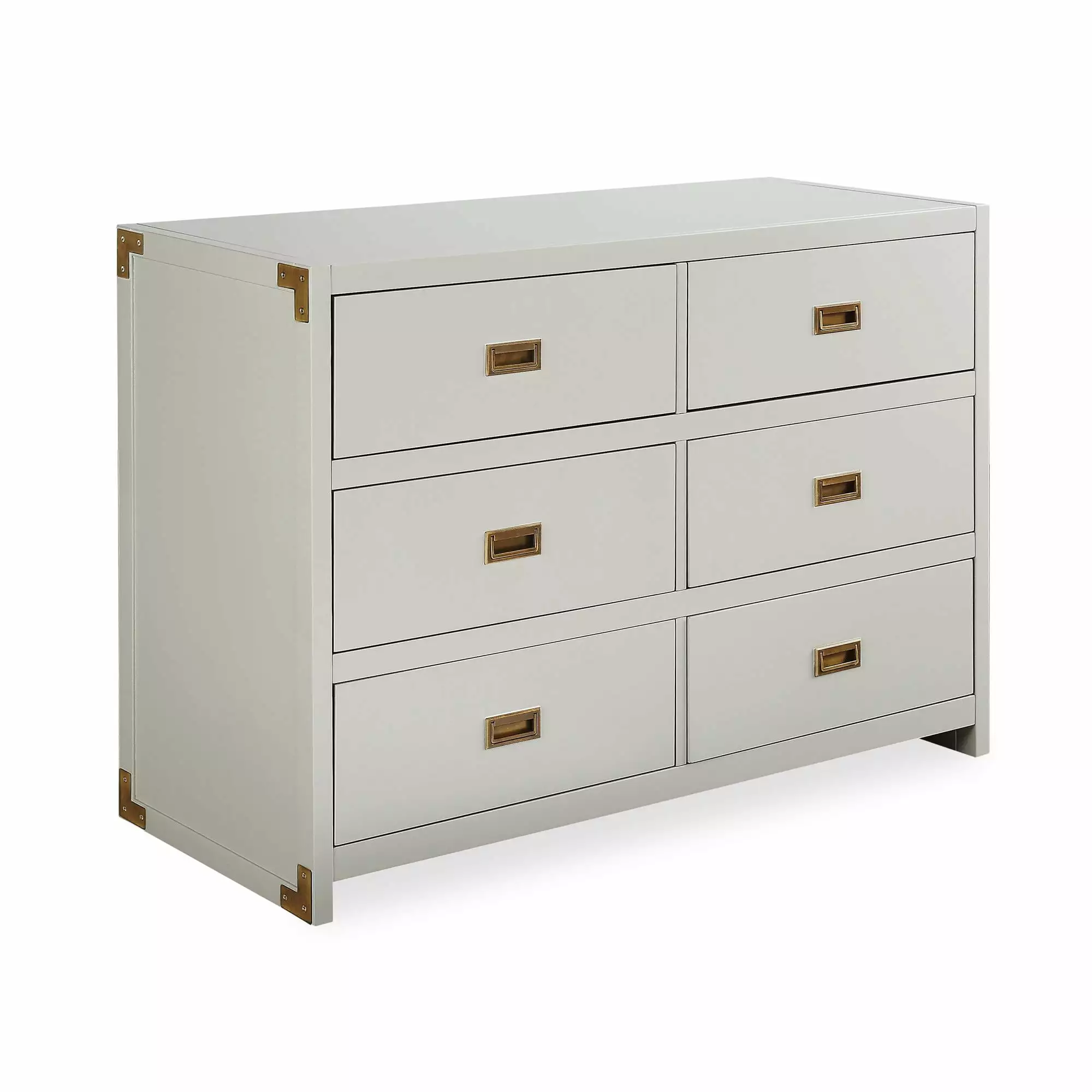 Baby Relax Miles 6-Drawer Dresser. Soft Gray