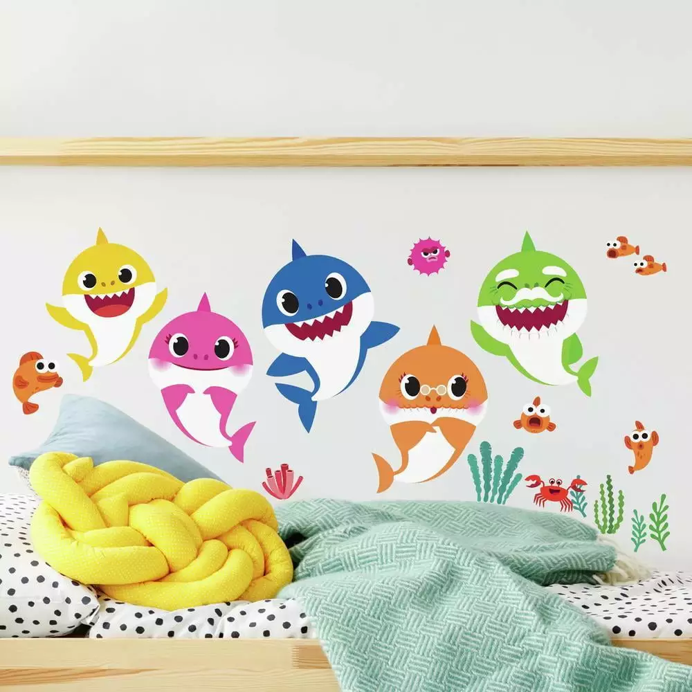 Baby Shark Peel and Stick Wall Decals