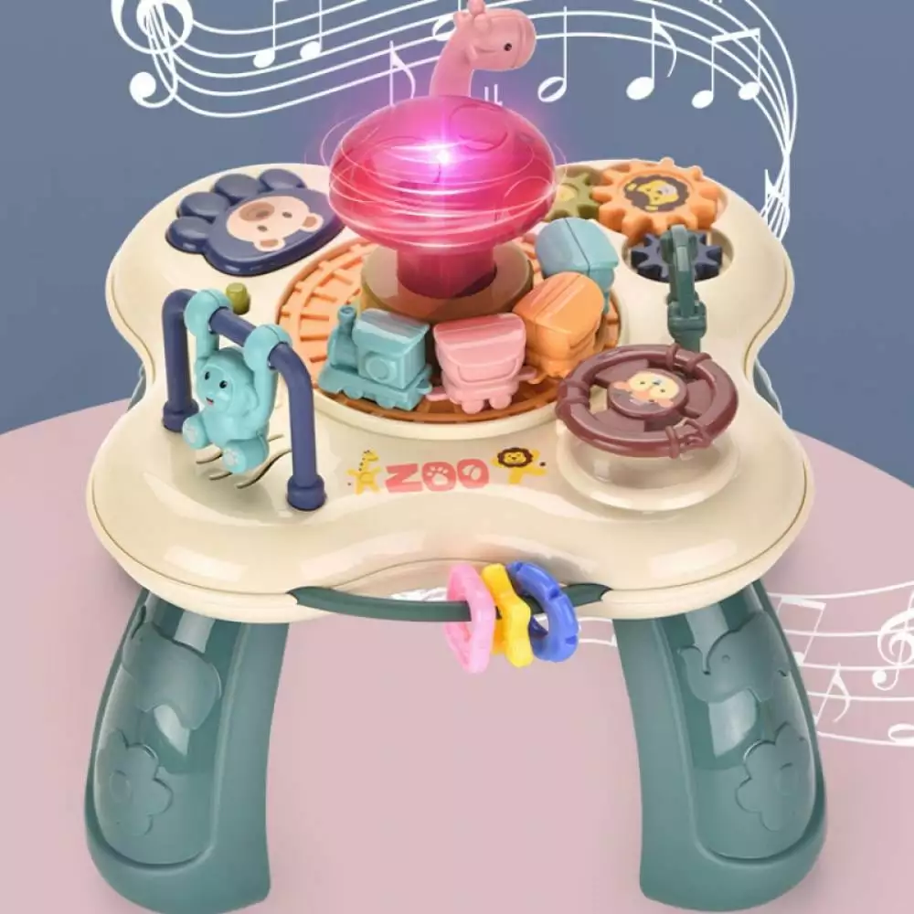 Baby Toys. Learning Musical Table. Activity Table for 1 2 3 Years Old - Toddler Kids Learning Cube with Lights. Skill Development