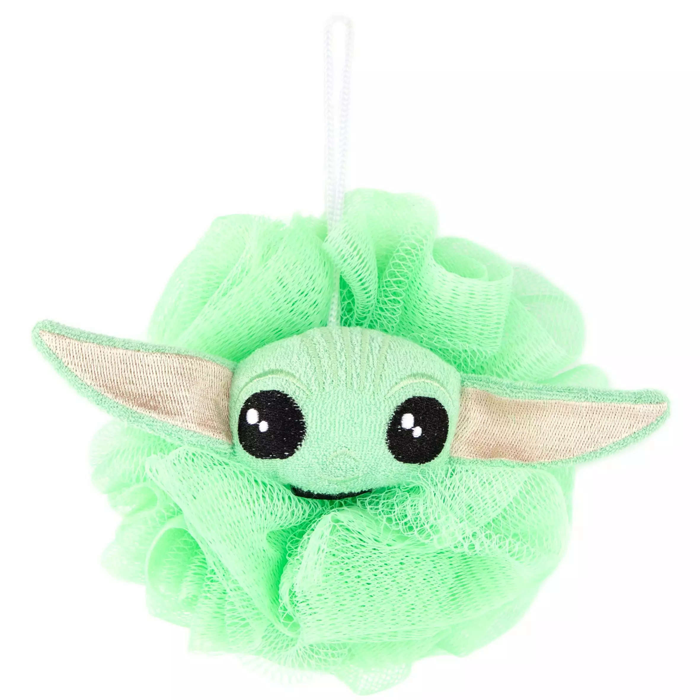 Baby Yoda Kids Bath Character Loofah. Microfiber. Green. Disney