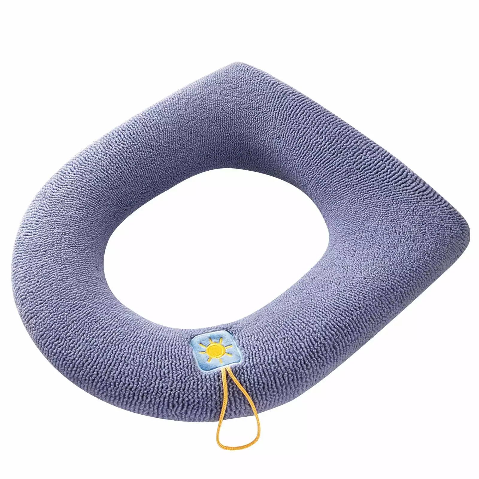 Back to School Savings! ESULOMP Toilet Seat Cushion Four Seasons Thickened Toilet Cover Knitted Toilet Seat Cushion Washable Household Toilet Cover Winter Warm Toilet Seat Cover Mat Navy. 44 x 36cm