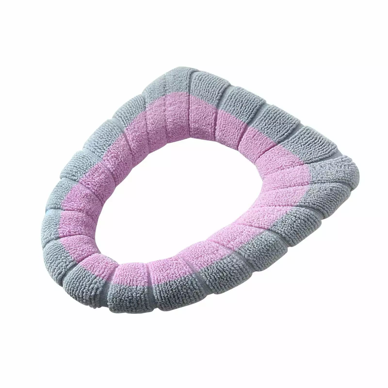 Back to School Savings! ESULOMP Toilet Seat Cushion Winter Thickened Toilet Cover Knitted Toilet Seat Cushion Washable Household Toilet Cover Pink. 44 x 36cm