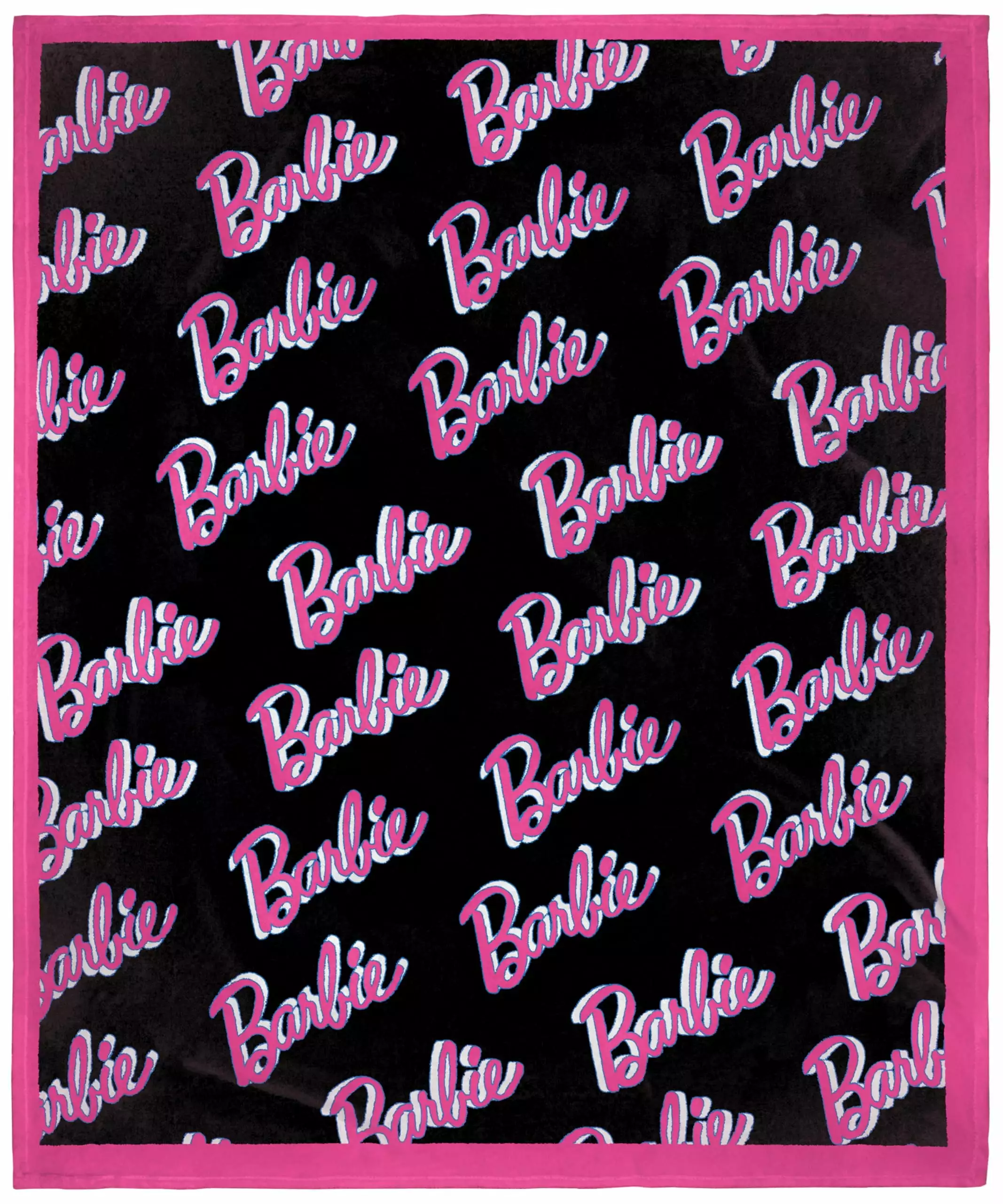 Barbie Dolls Barbie On Repeat Super Soft And Cuddly Plush Fleece Throw Blanket