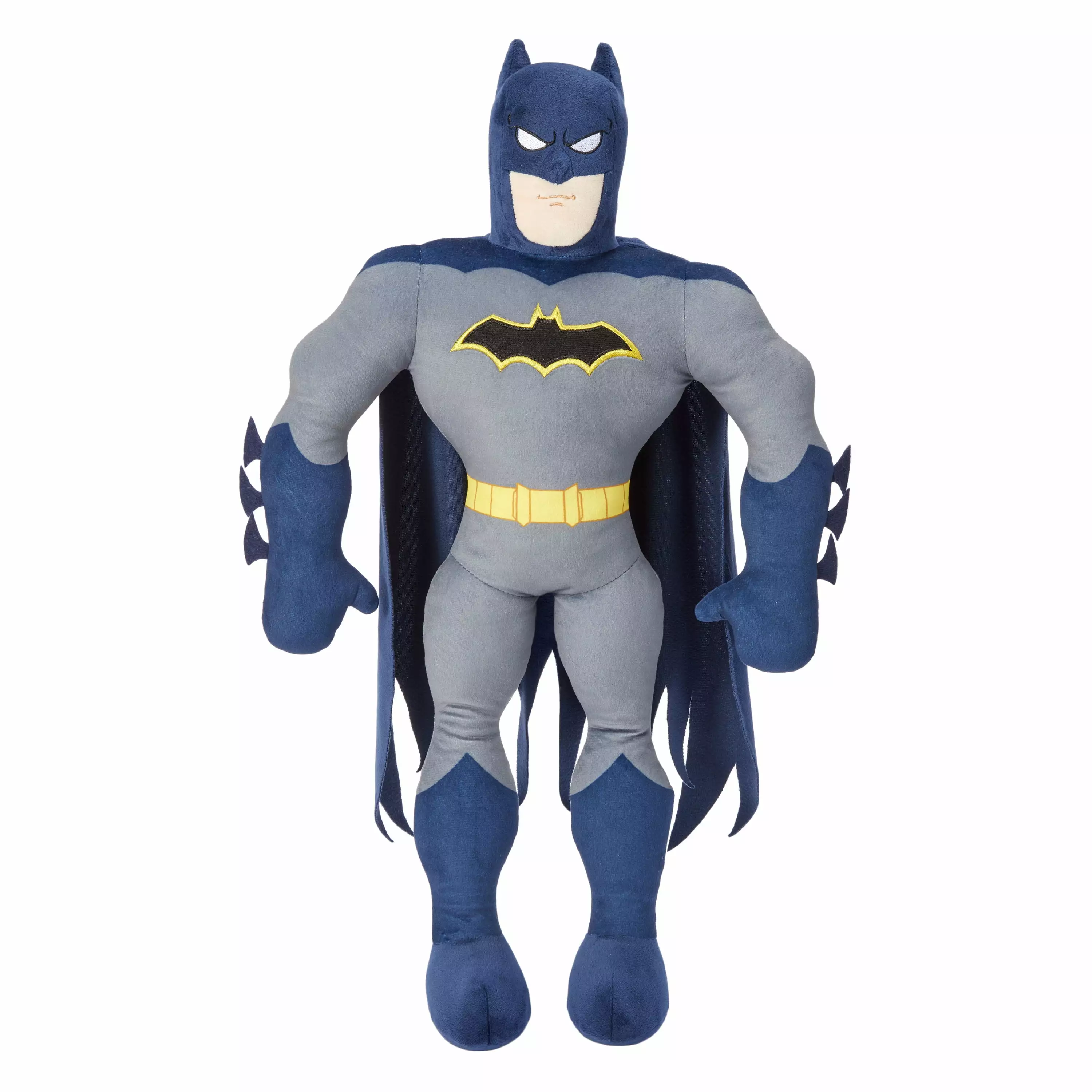 Batman Kids Bedding Plush Cuddle and Decorative Pillow Buddy. Gray. Warner Bros