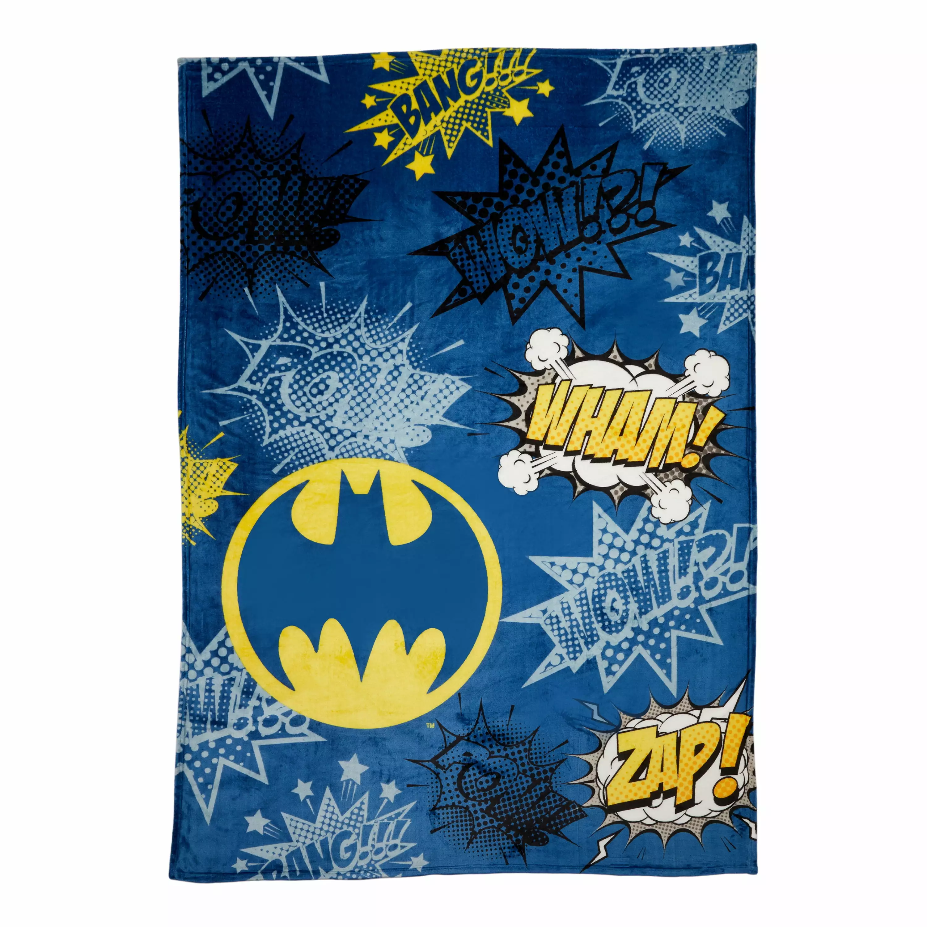 Batman Kids Plush Blanket. Twin/Full Size. 62x90. Warner Brothers