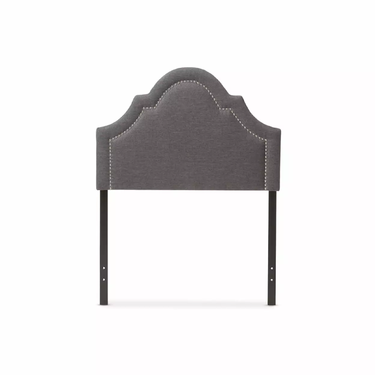 Baxton Studio Rita Modern and Contemporary Dark Grey Fabric Upholstered Twin Size Headboard.Wholesale Interiors