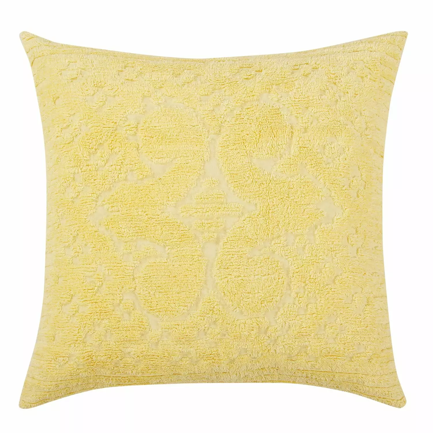 Better Trends Ashton Medallion Design 100% Cotton Bedspread with Euro Sham. for Adult - Yellow