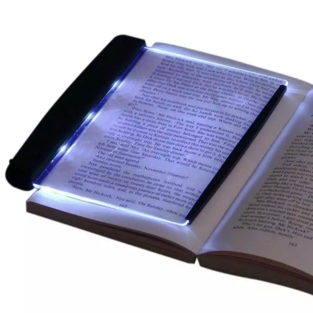 Big Clearance! Large Ultra Bright LED Page Magnifier LED Tablet Night Vision Reading Light Eye Care Reading Light Student