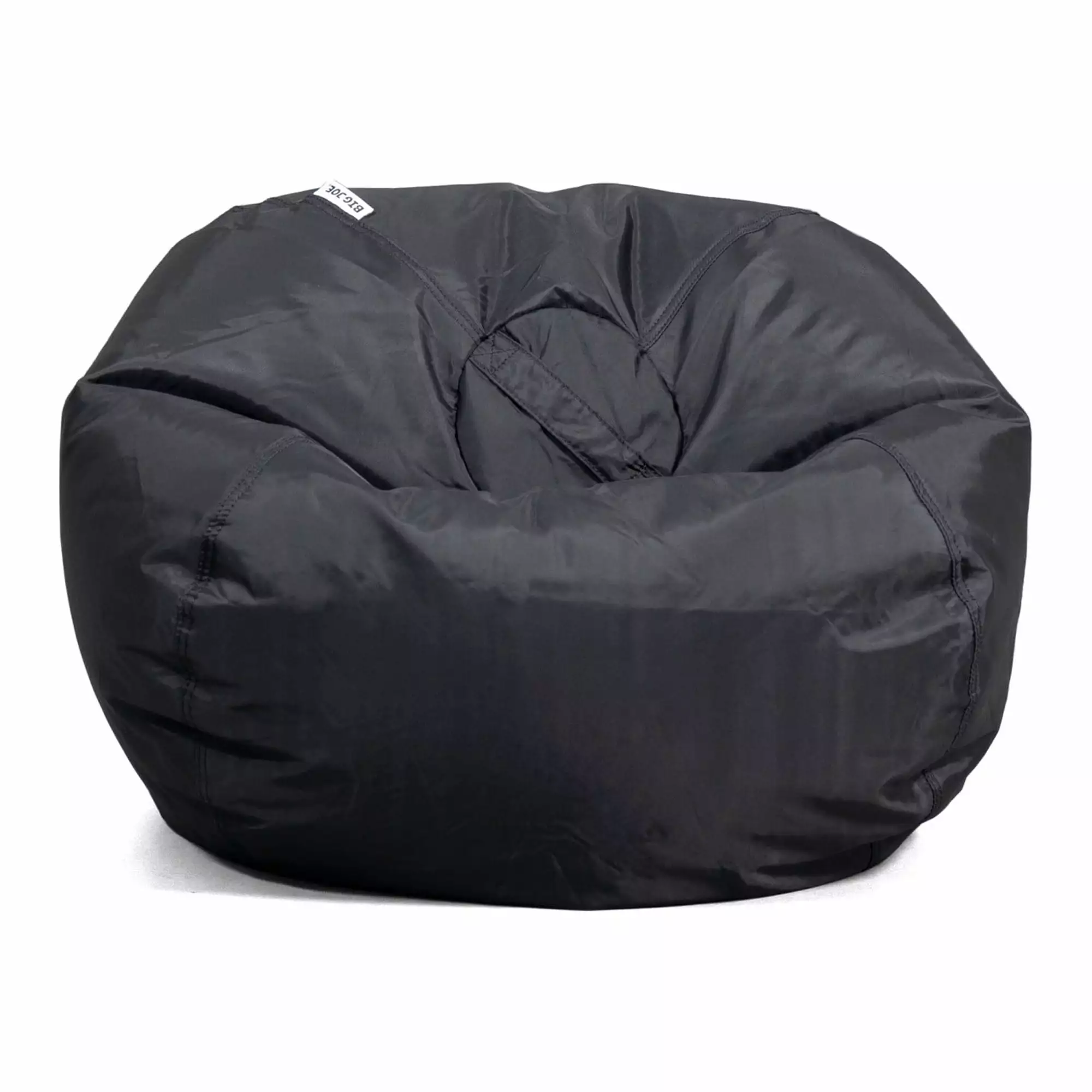 Big Joe Classic Bean Bag Chair. Black Smartmax. Durable Polyester Nylon Blend. 2 feet Round