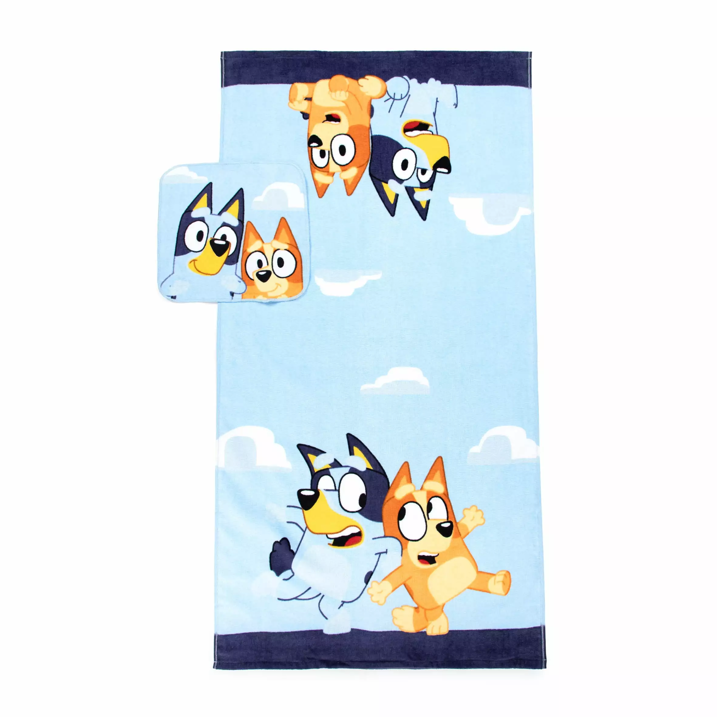 Bluey Kids Cotton 2 Piece Towel and Washcloth Set