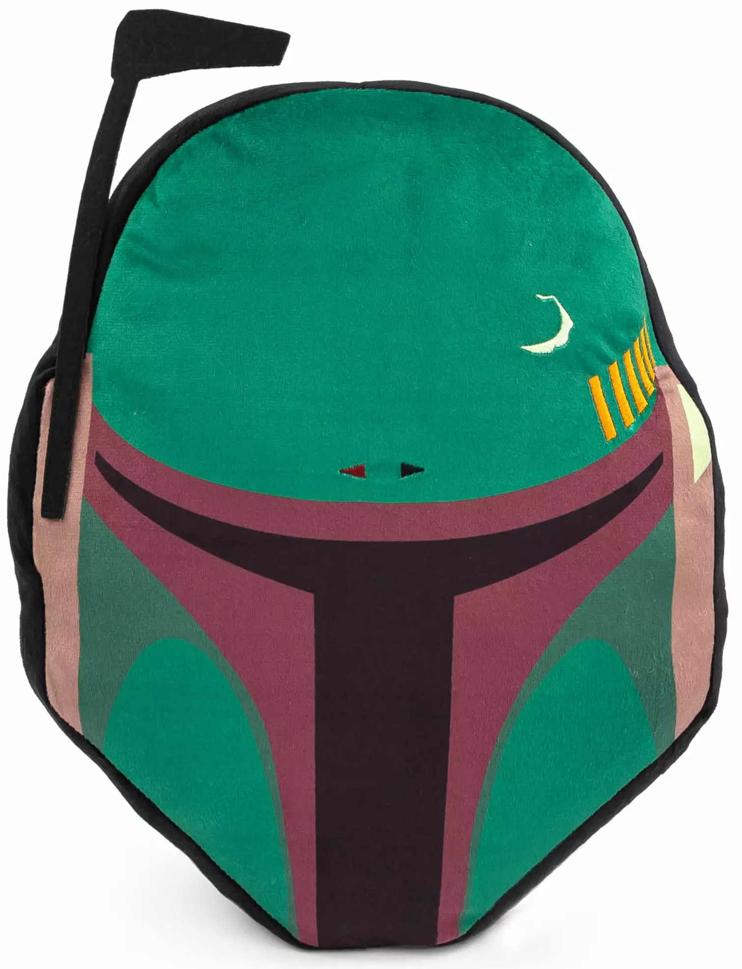 Boba Fett Green Shaped Pillow. 100% Microfiber. Kids Bedding